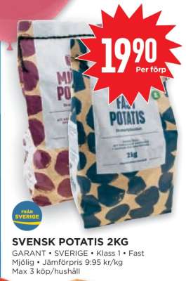 SVENSK POTATIS 2KG