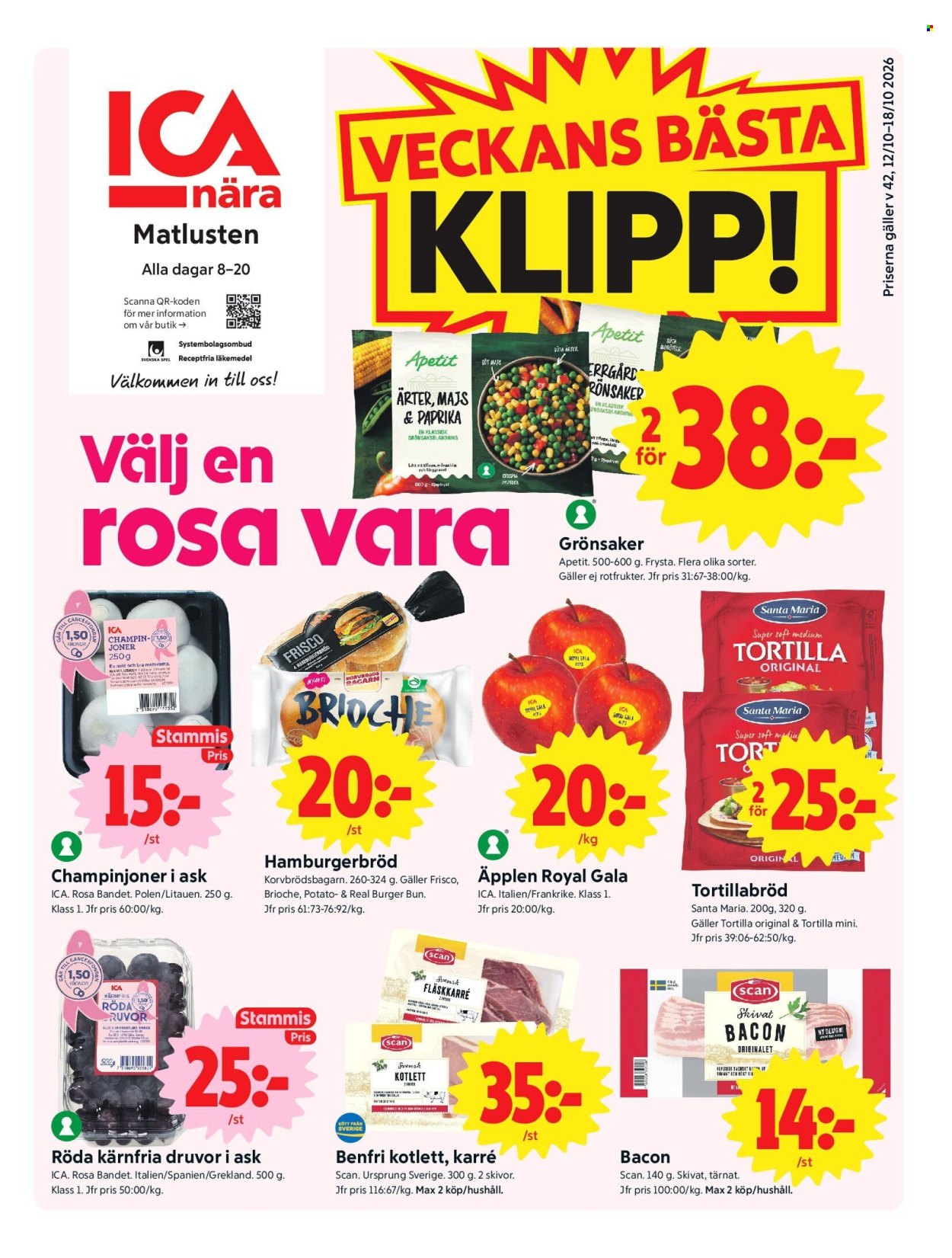 ICA reklamblad - 12/10 2026 - 18/10 2026. Sida 1