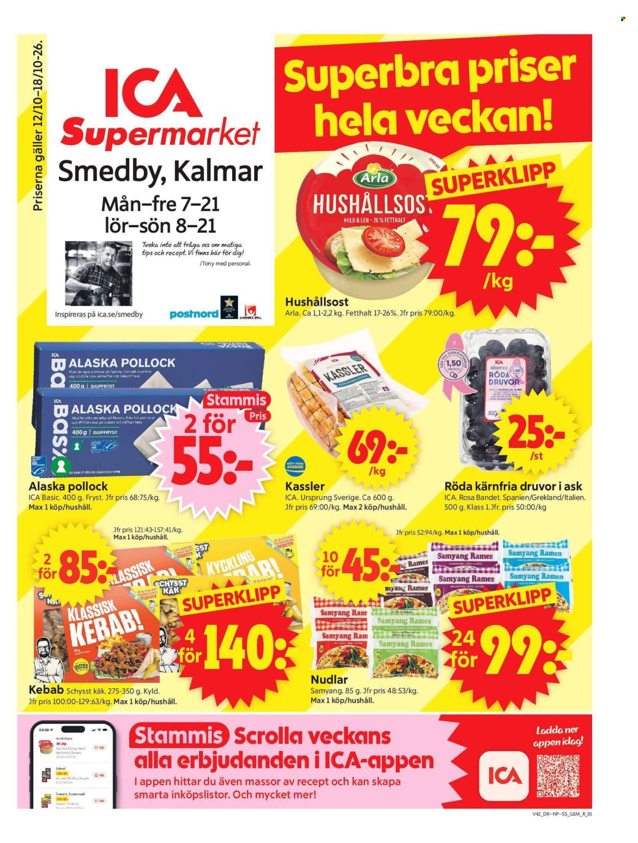 ICA reklamblad - 12/10 2026 - 18/10 2026. Sida 1