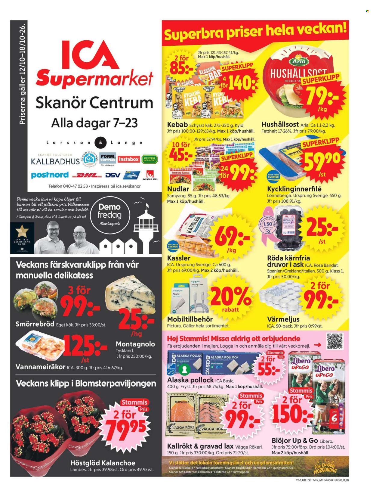 ICA reklamblad - 12/10 2026 - 18/10 2026. Sida 1