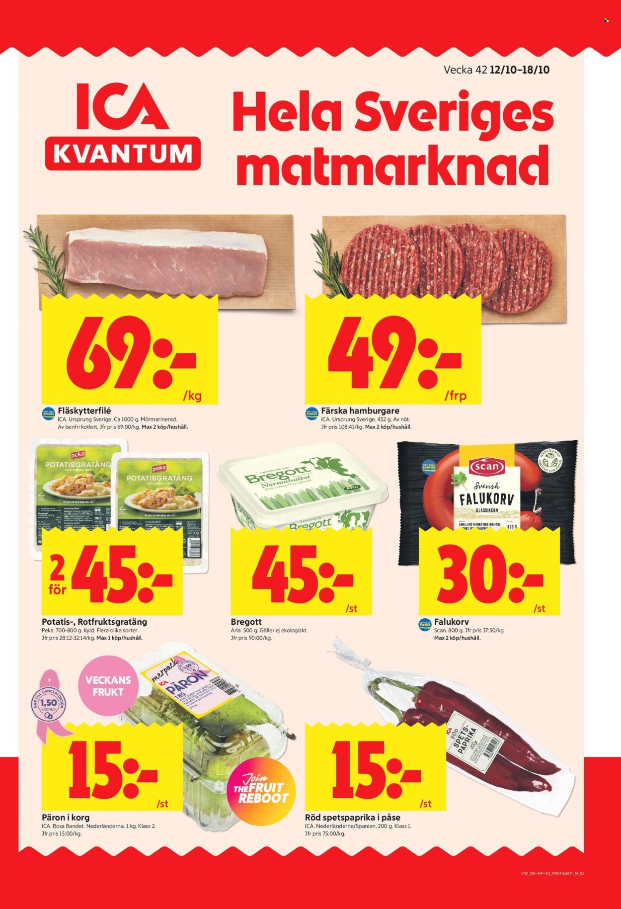 ICA reklamblad - 12/10 2026 - 18/10 2026. Sida 1