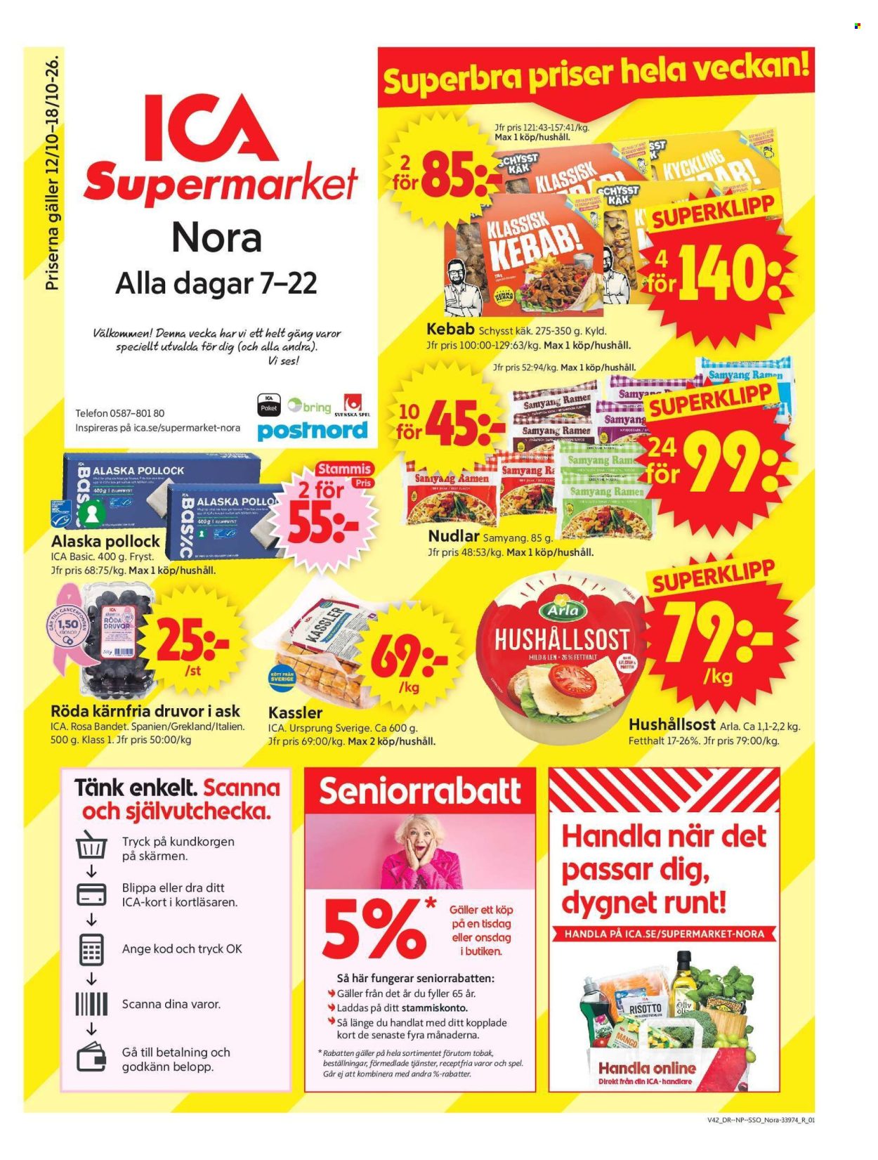 ICA reklamblad - 12/10 2026 - 18/10 2026. Sida 1