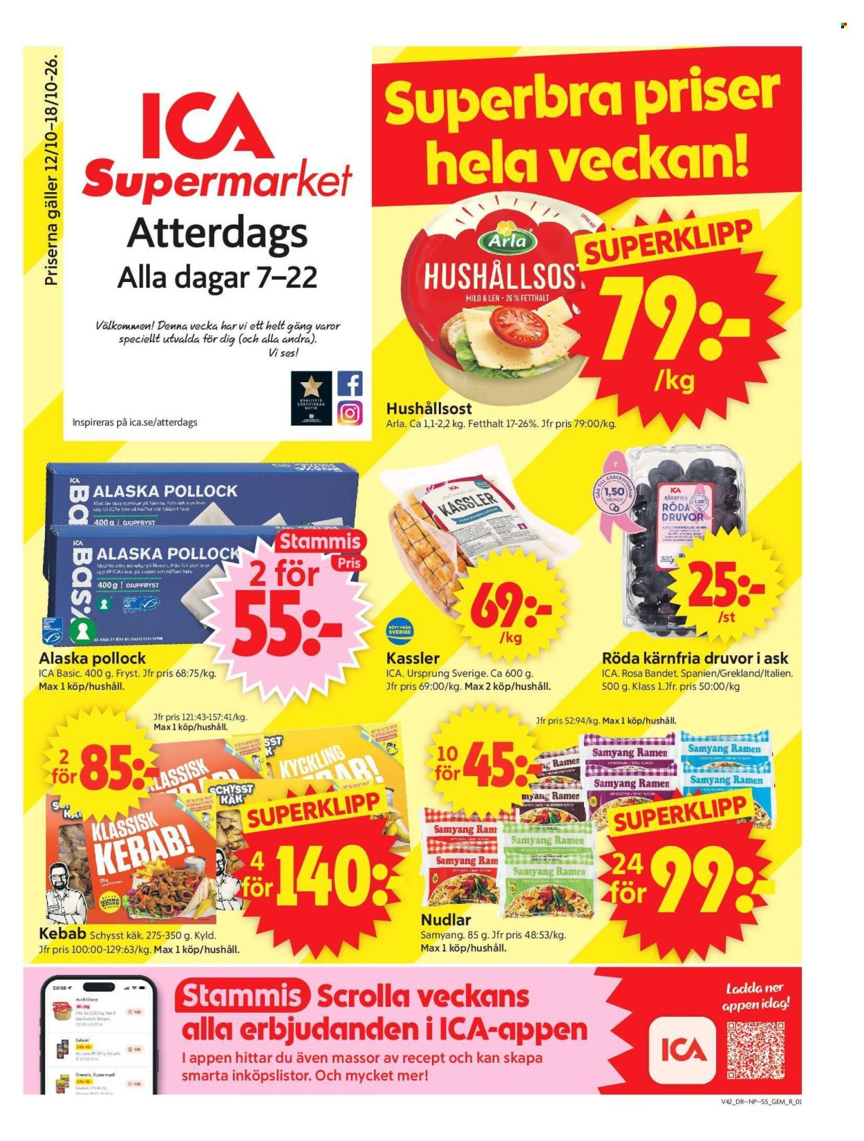 ICA reklamblad - 12/10 2026 - 18/10 2026. Sida 1