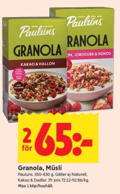 Granola, Müsli