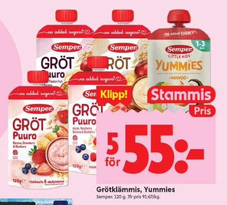 Grötklämmis, Yummies