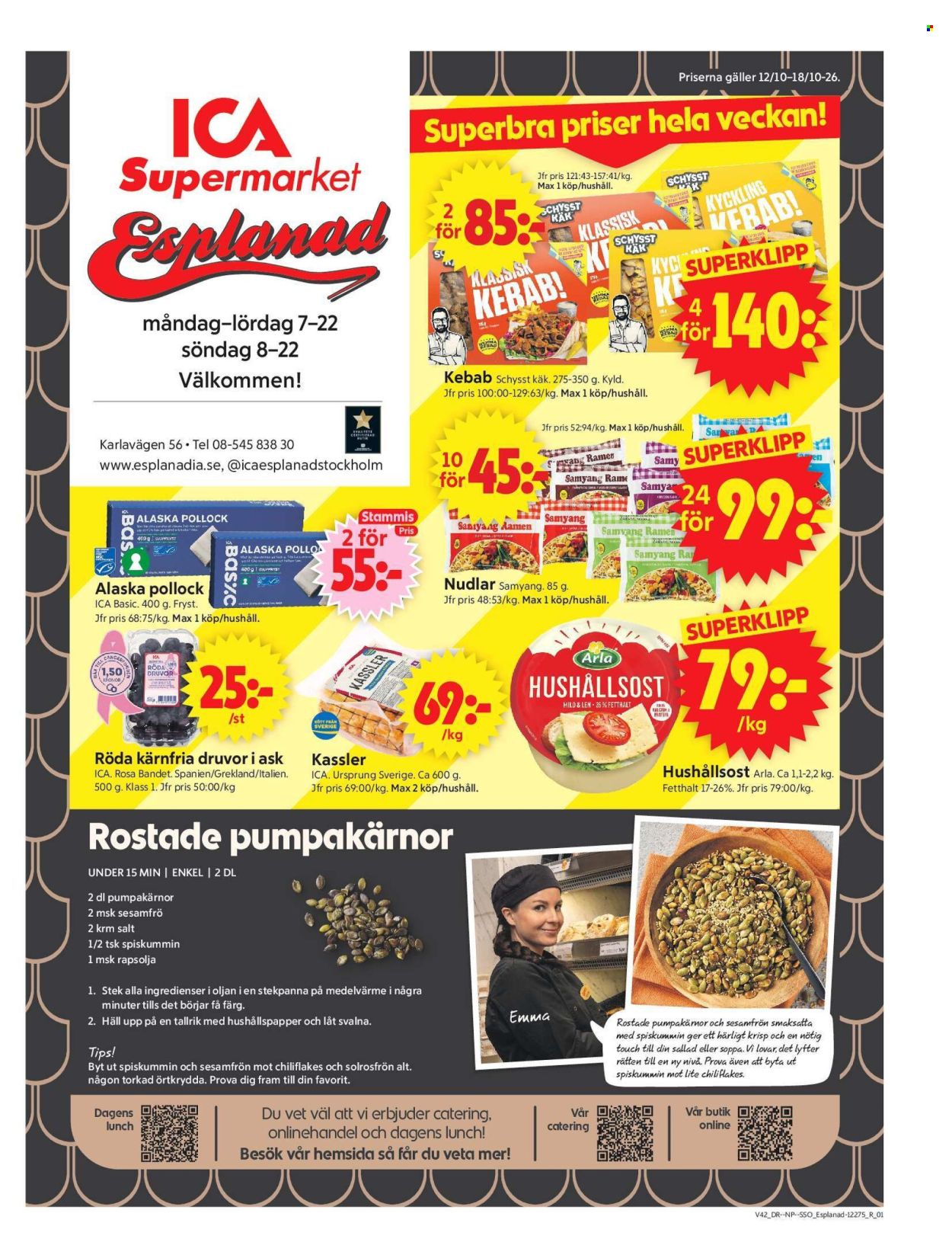 ICA reklamblad - 12/10 2026 - 18/10 2026. Sida 1