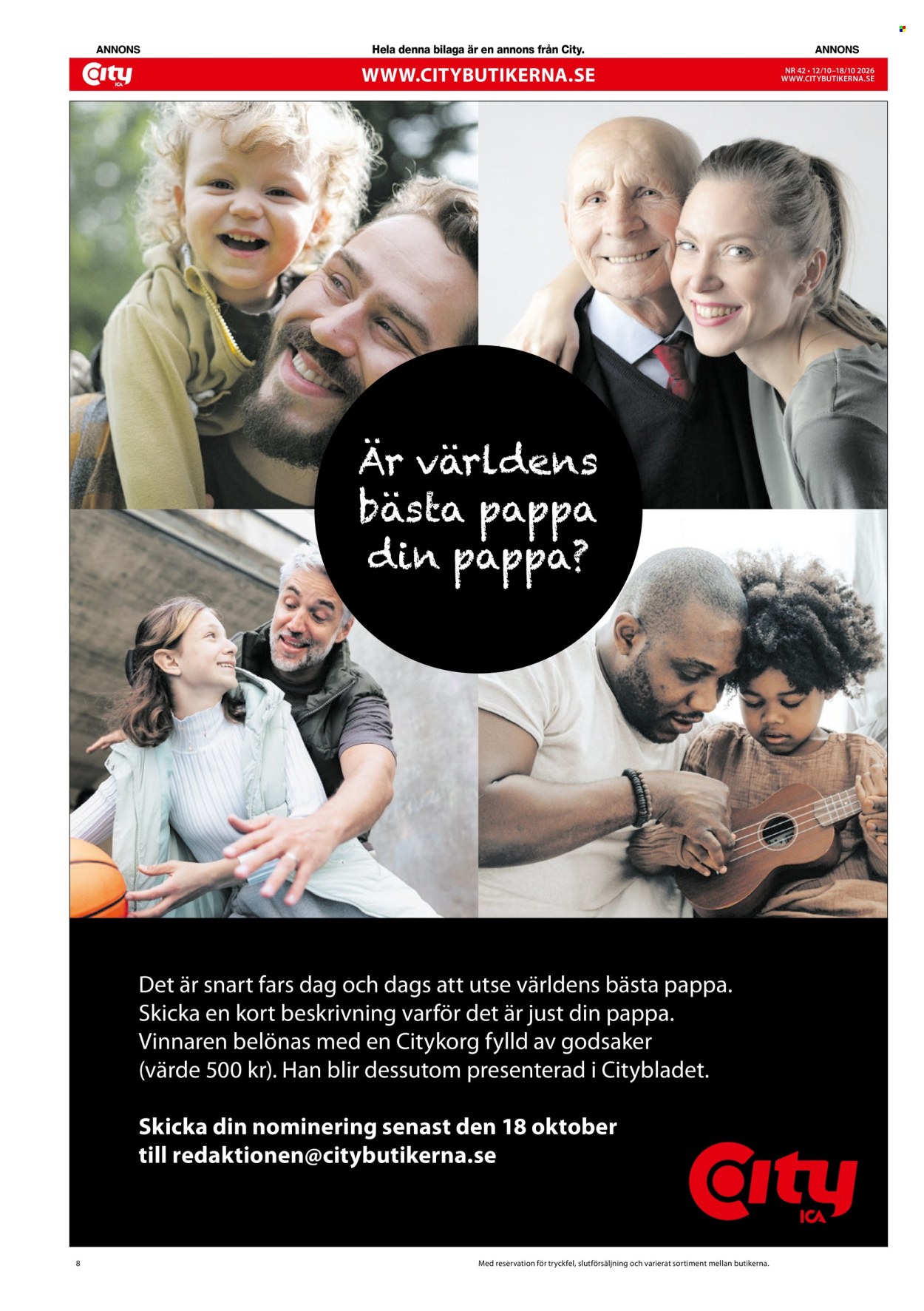 ICA reklamblad - 12/10 2026 - 18/10 2026. Sida 8