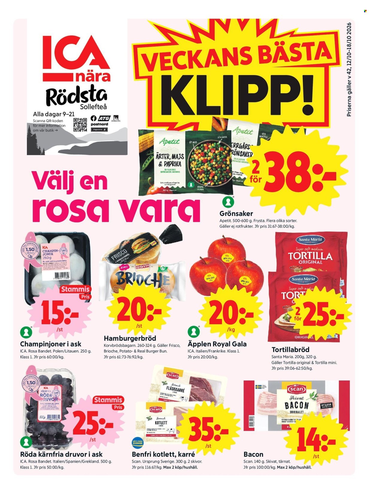 ICA reklamblad - 12/10 2026 - 18/10 2026. Sida 1