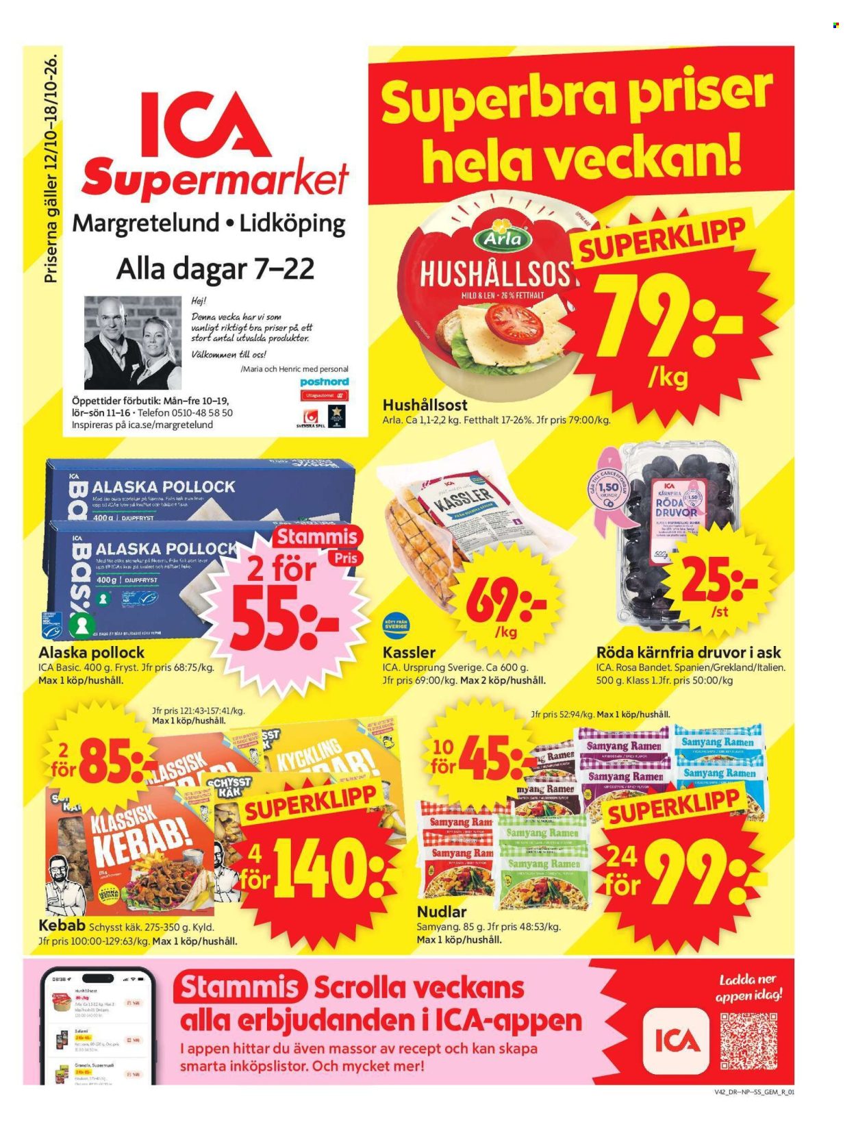ICA reklamblad - 12/10 2026 - 18/10 2026. Sida 1