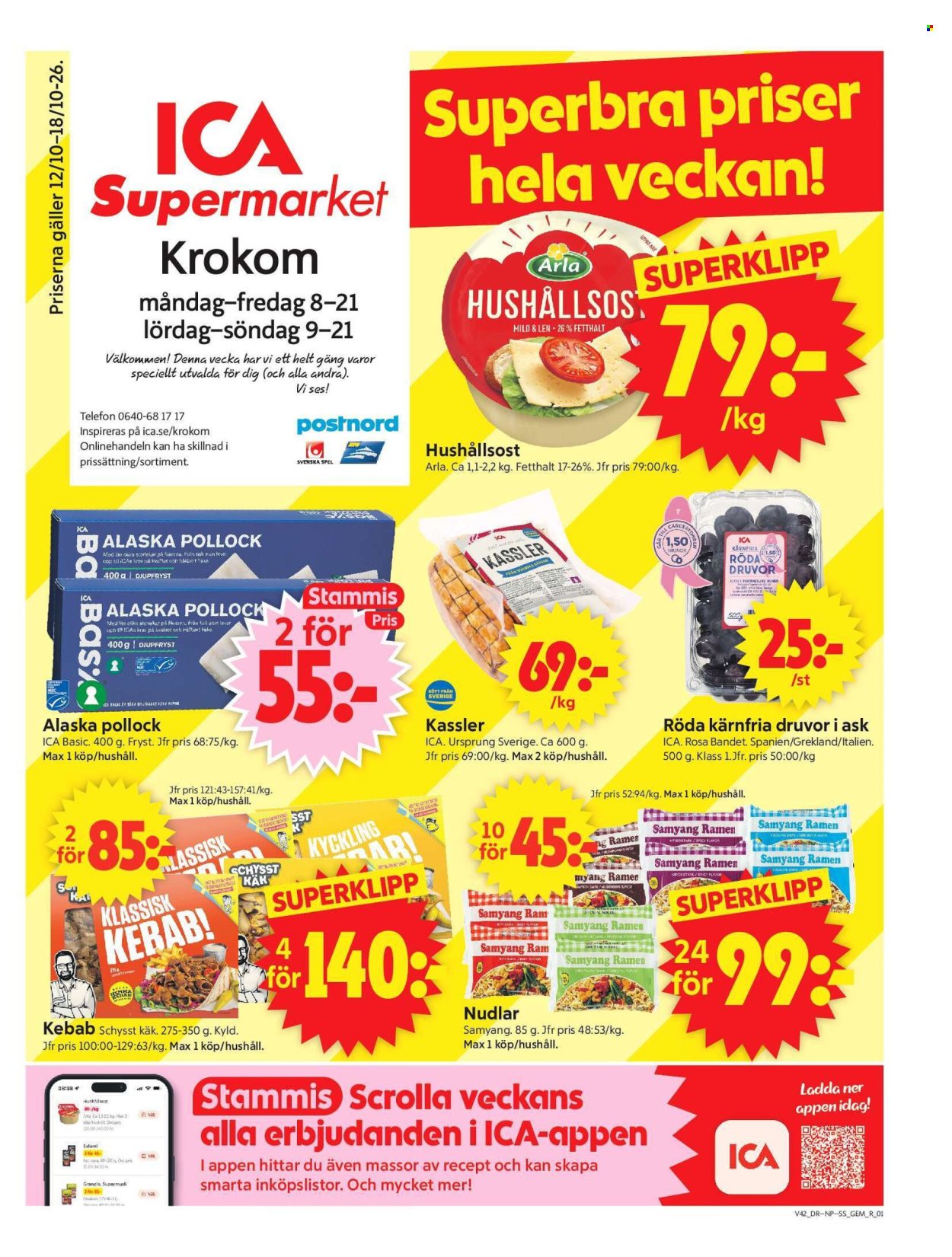 ICA reklamblad - 12/10 2026 - 18/10 2026. Sida 1