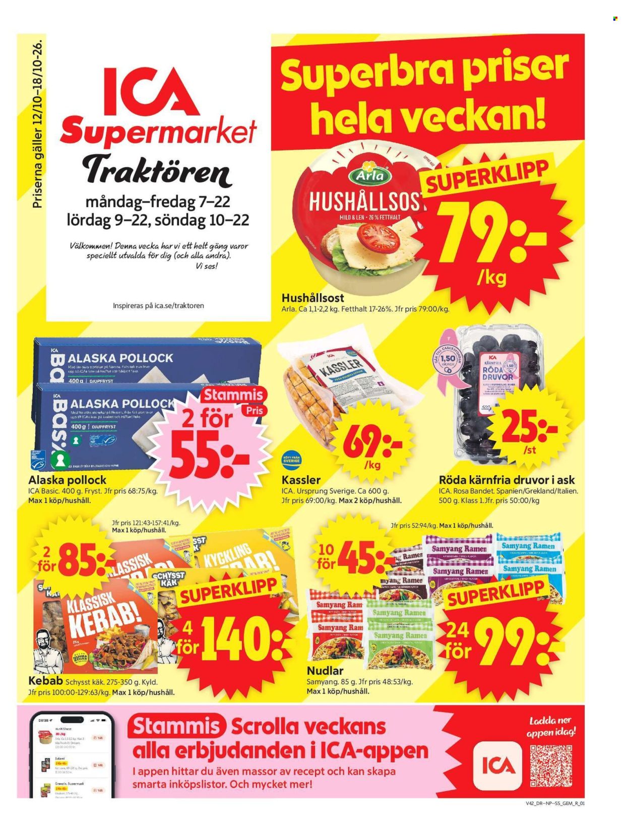 ICA reklamblad - 12/10 2026 - 18/10 2026. Sida 1