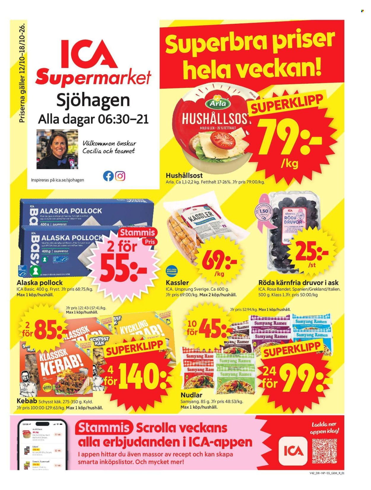 ICA reklamblad - 12/10 2026 - 18/10 2026. Sida 1