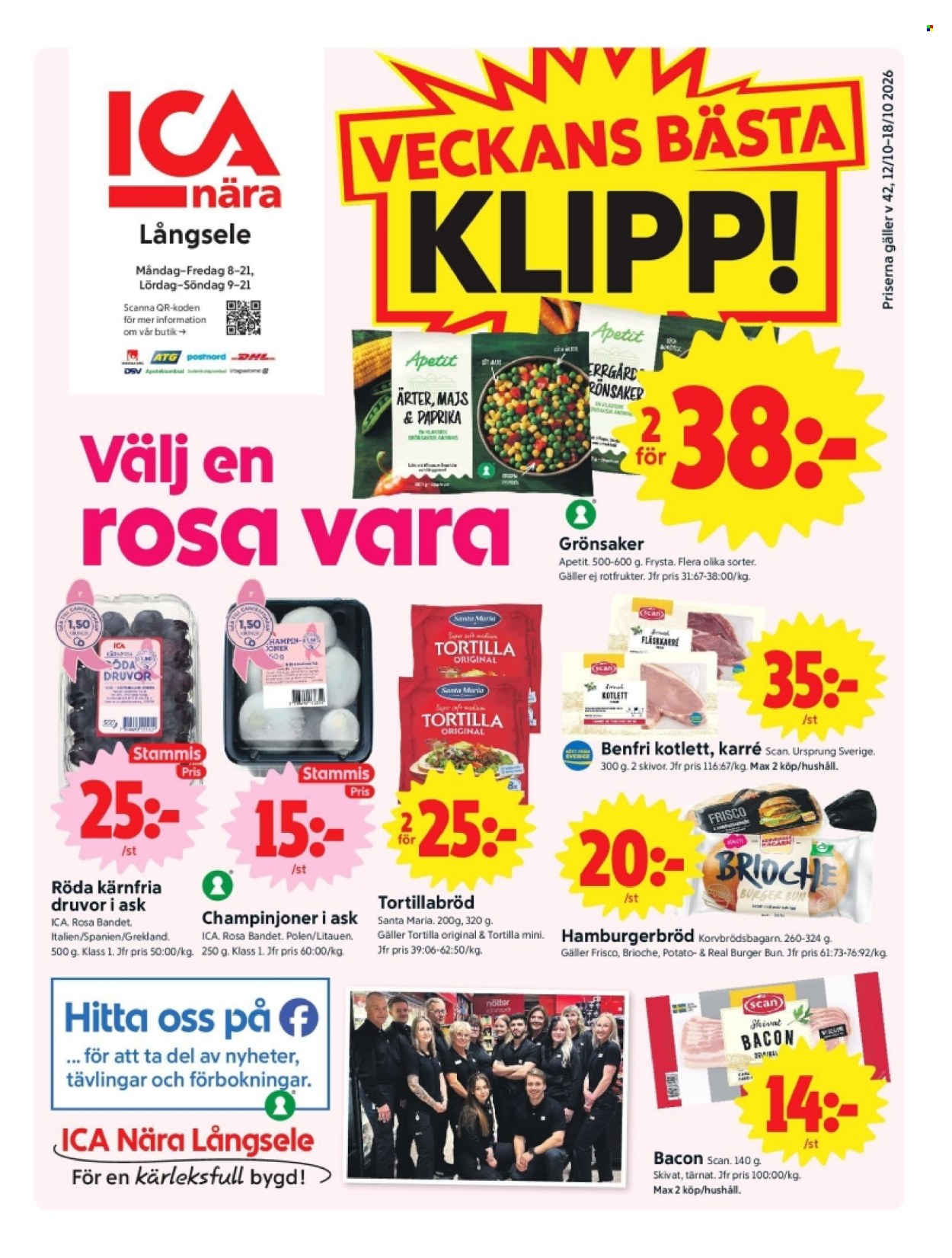 ICA reklamblad - 12/10 2026 - 18/10 2026. Sida 1