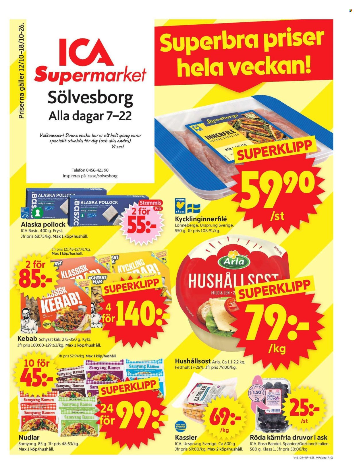 ICA reklamblad - 12/10 2026 - 18/10 2026. Sida 1
