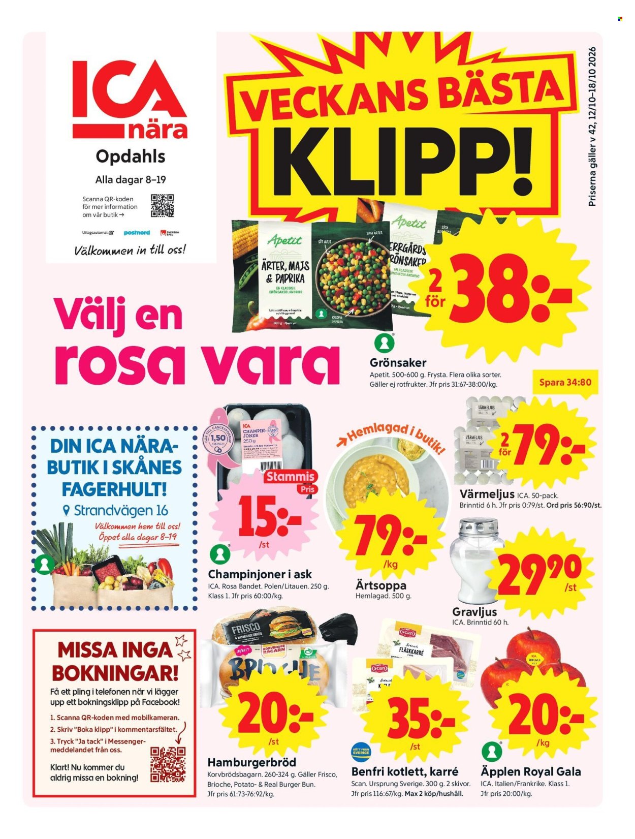 ICA reklamblad - 12/10 2026 - 18/10 2026. Sida 1