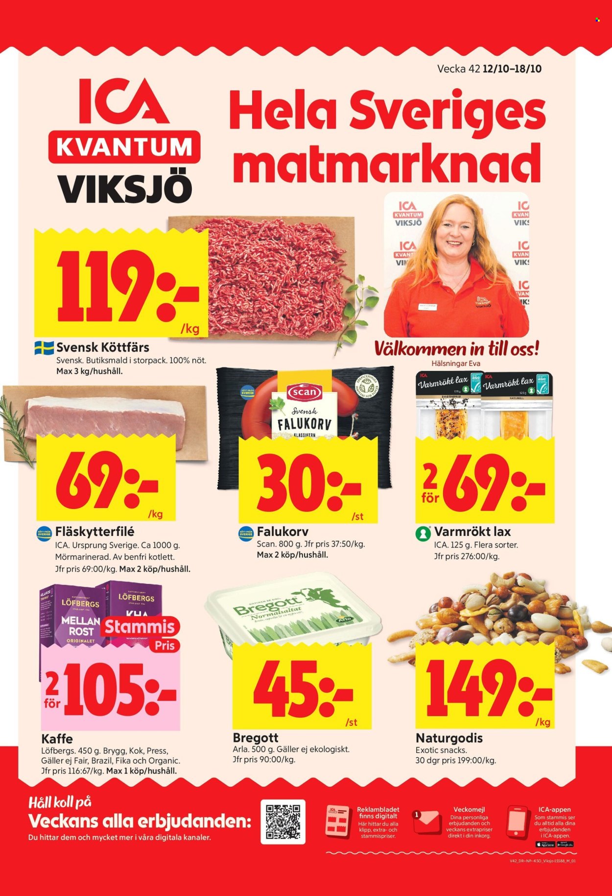 ICA reklamblad - 12/10 2026 - 18/10 2026. Sida 1