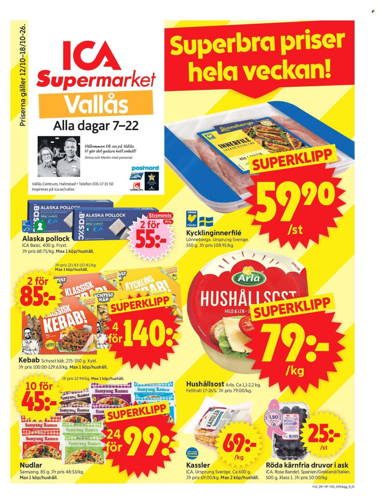 ICA reklamblad - 12/10 2026 - 18/10 2026. Sida 1