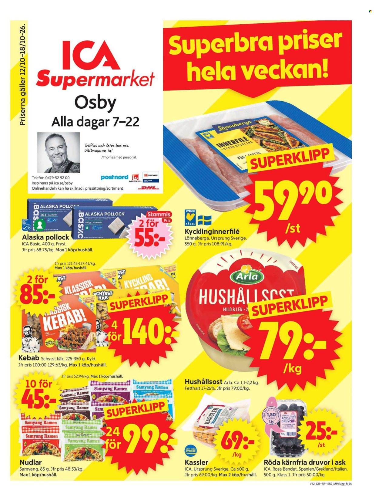 ICA reklamblad - 12/10 2026 - 18/10 2026. Sida 1