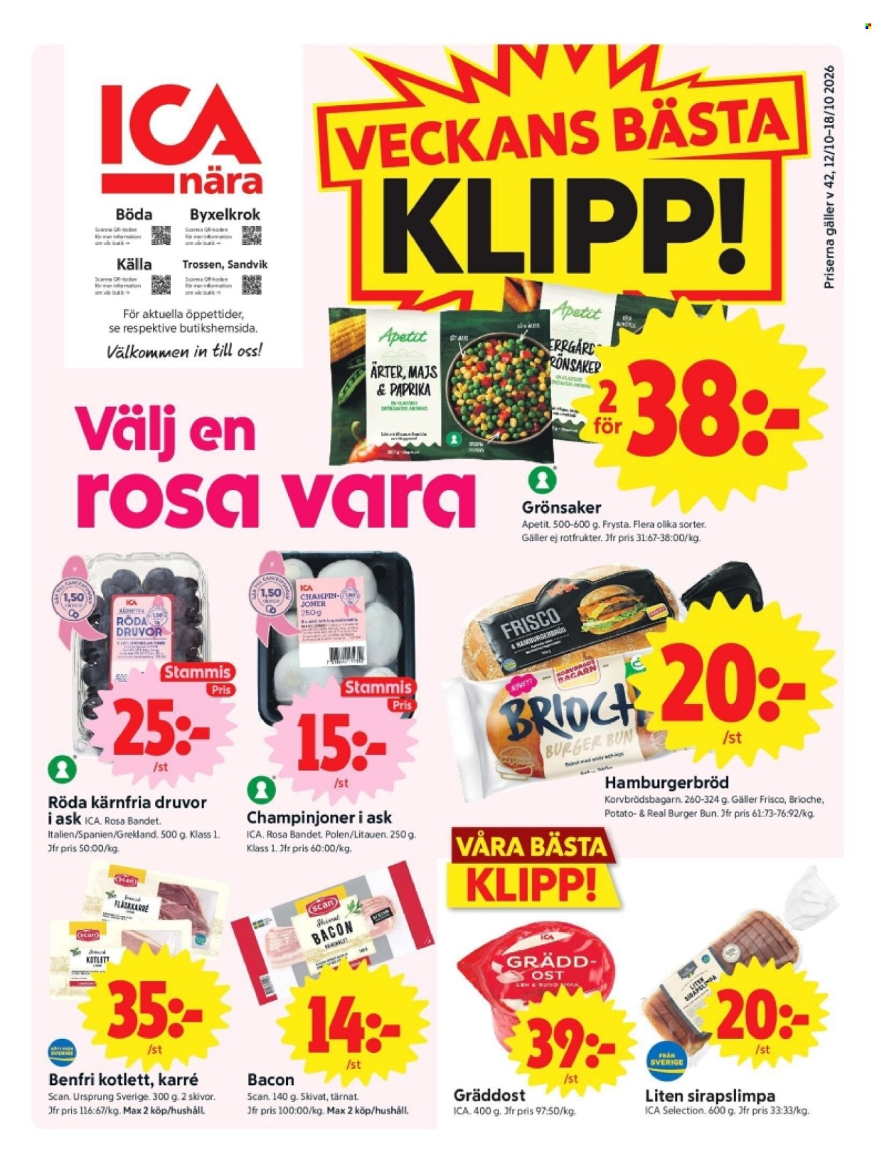 ICA reklamblad - 12/10 2026 - 18/10 2026. Sida 1