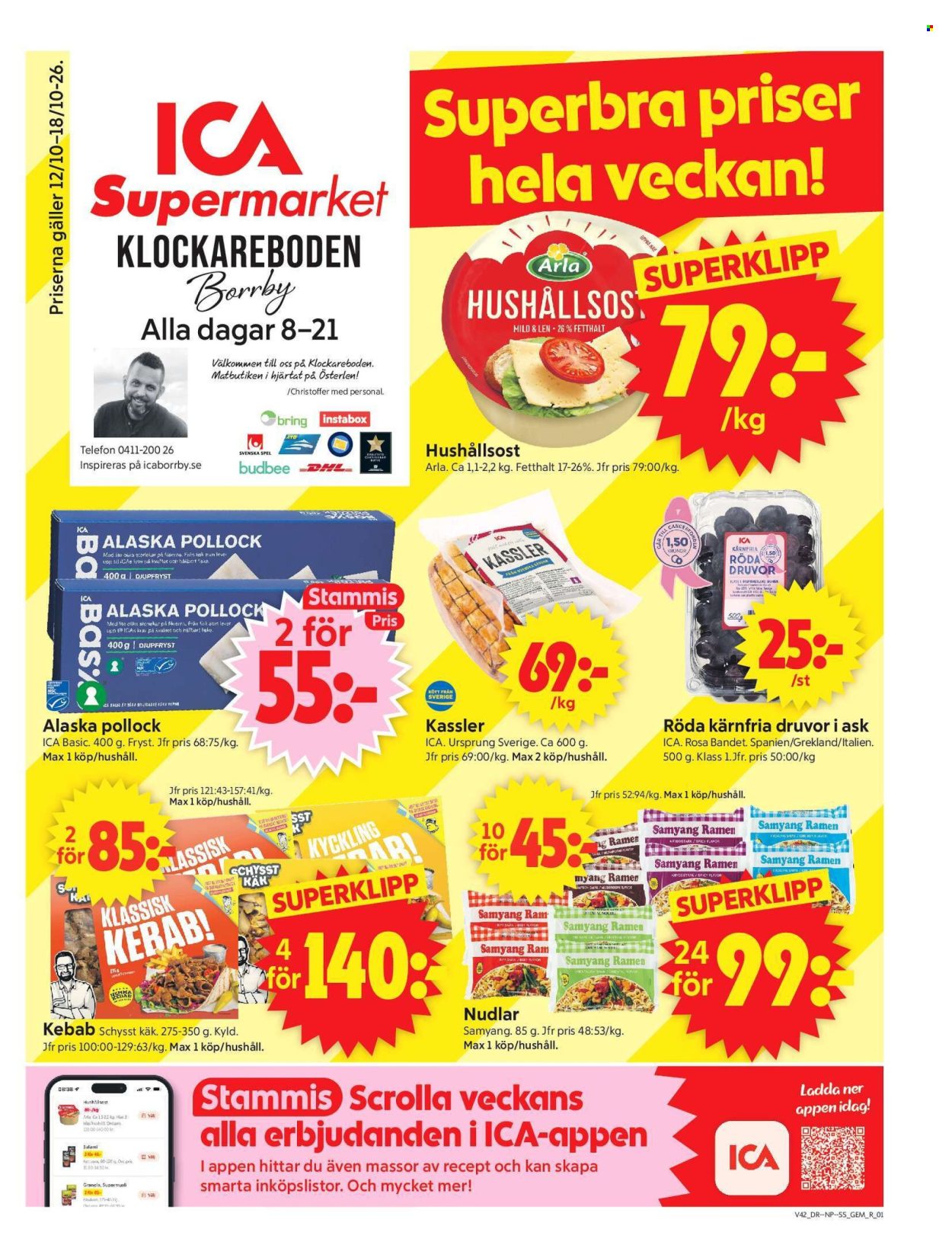 ICA reklamblad - 12/10 2026 - 18/10 2026. Sida 1