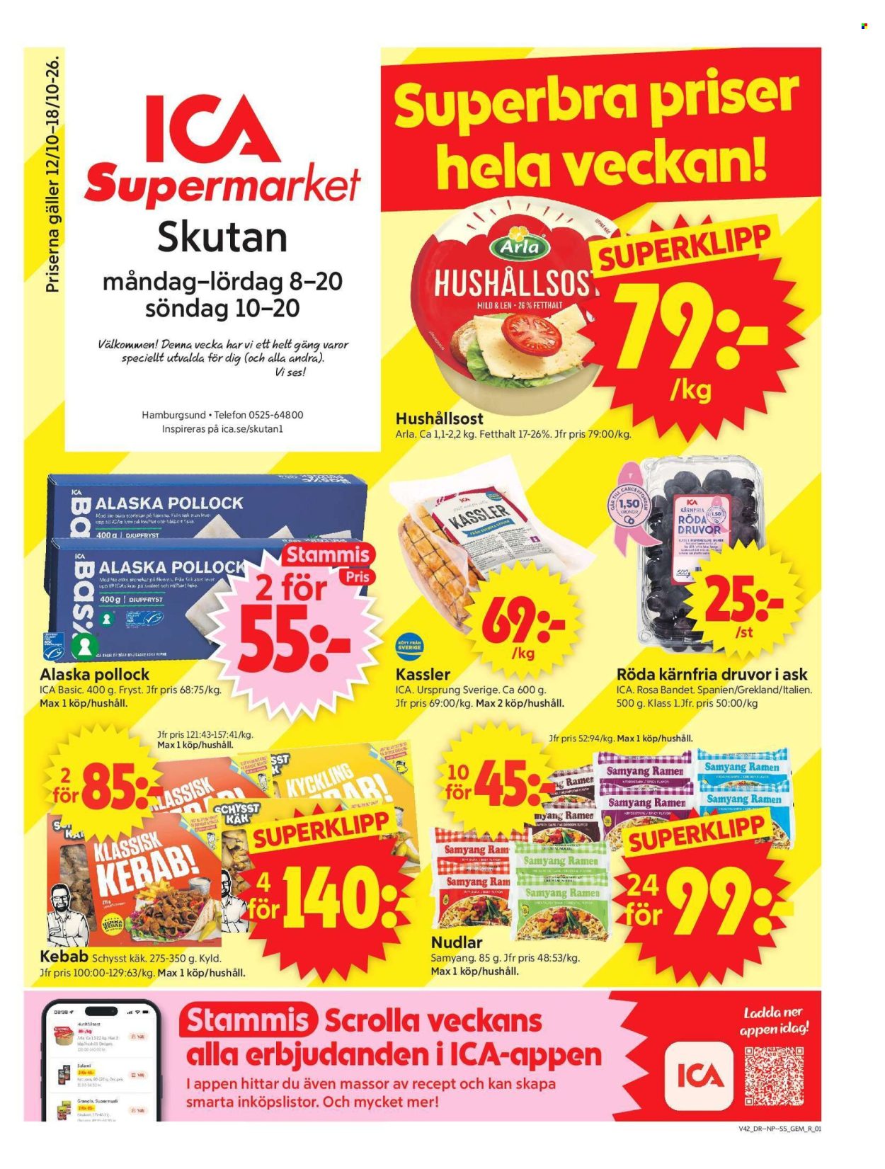 ICA reklamblad - 12/10 2026 - 18/10 2026. Sida 1