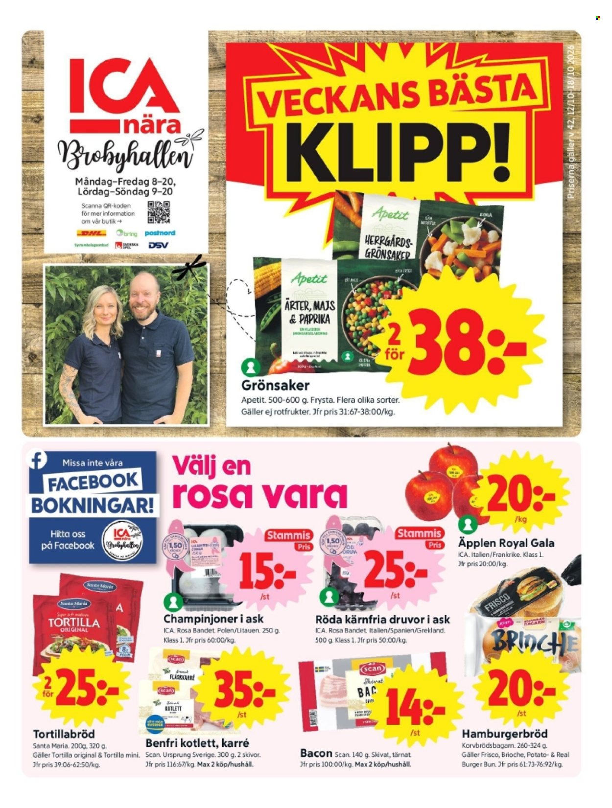 ICA reklamblad - 12/10 2026 - 18/10 2026. Sida 1