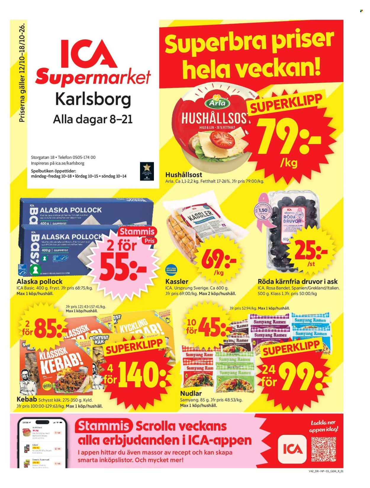 ICA reklamblad - 12/10 2026 - 18/10 2026. Sida 1
