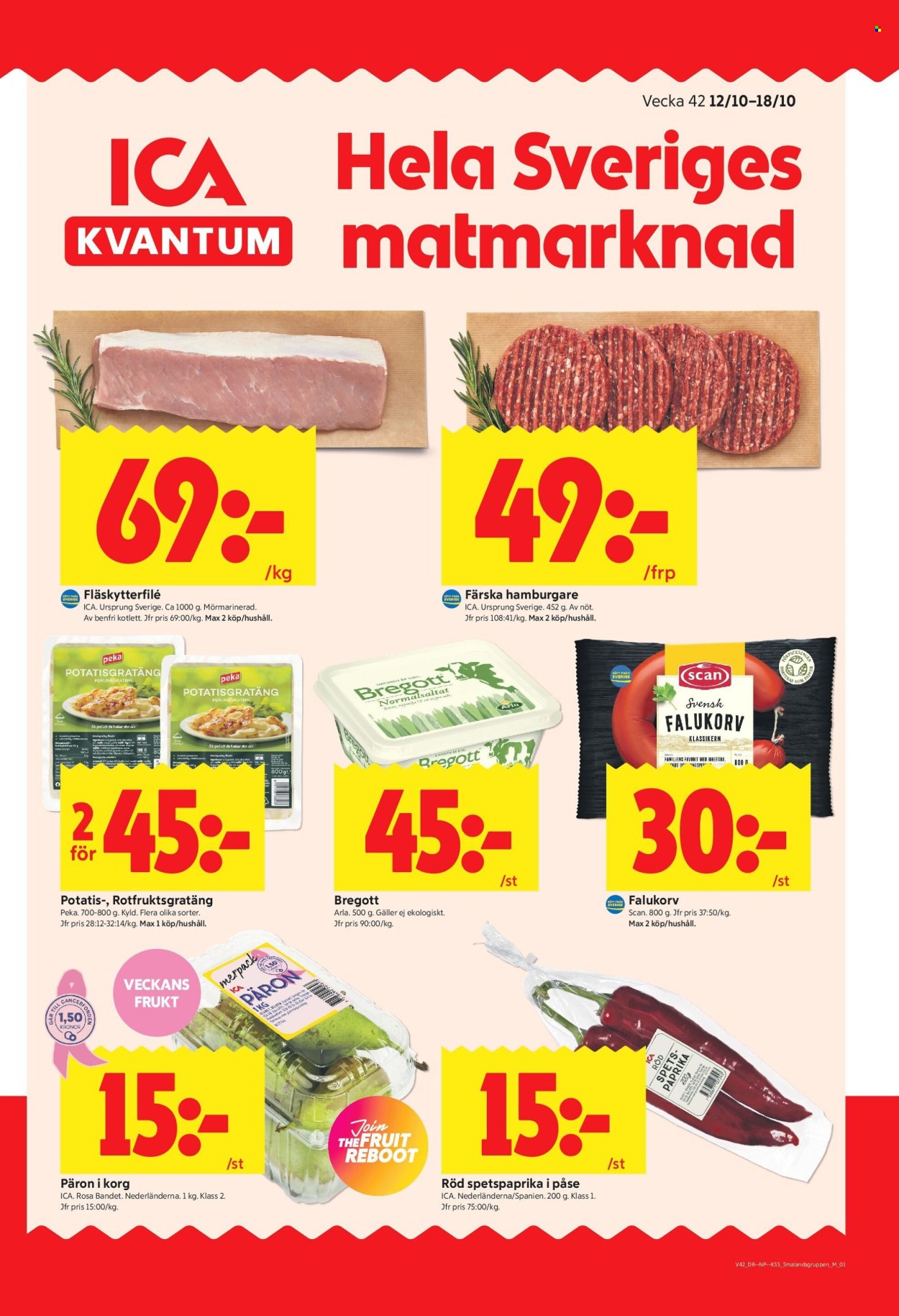 ICA reklamblad - 12/10 2026 - 18/10 2026. Sida 1