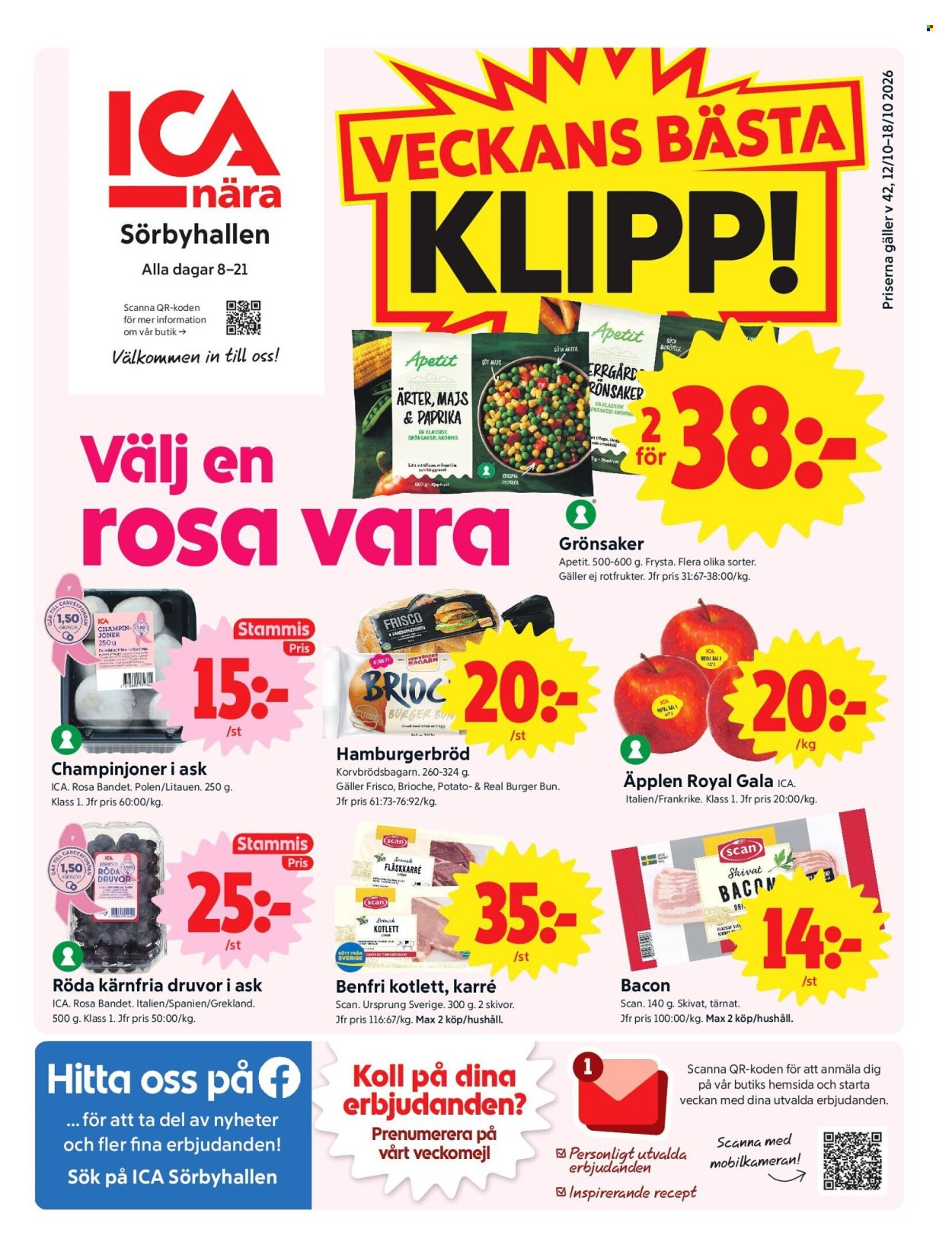 ICA reklamblad - 12/10 2026 - 18/10 2026. Sida 1