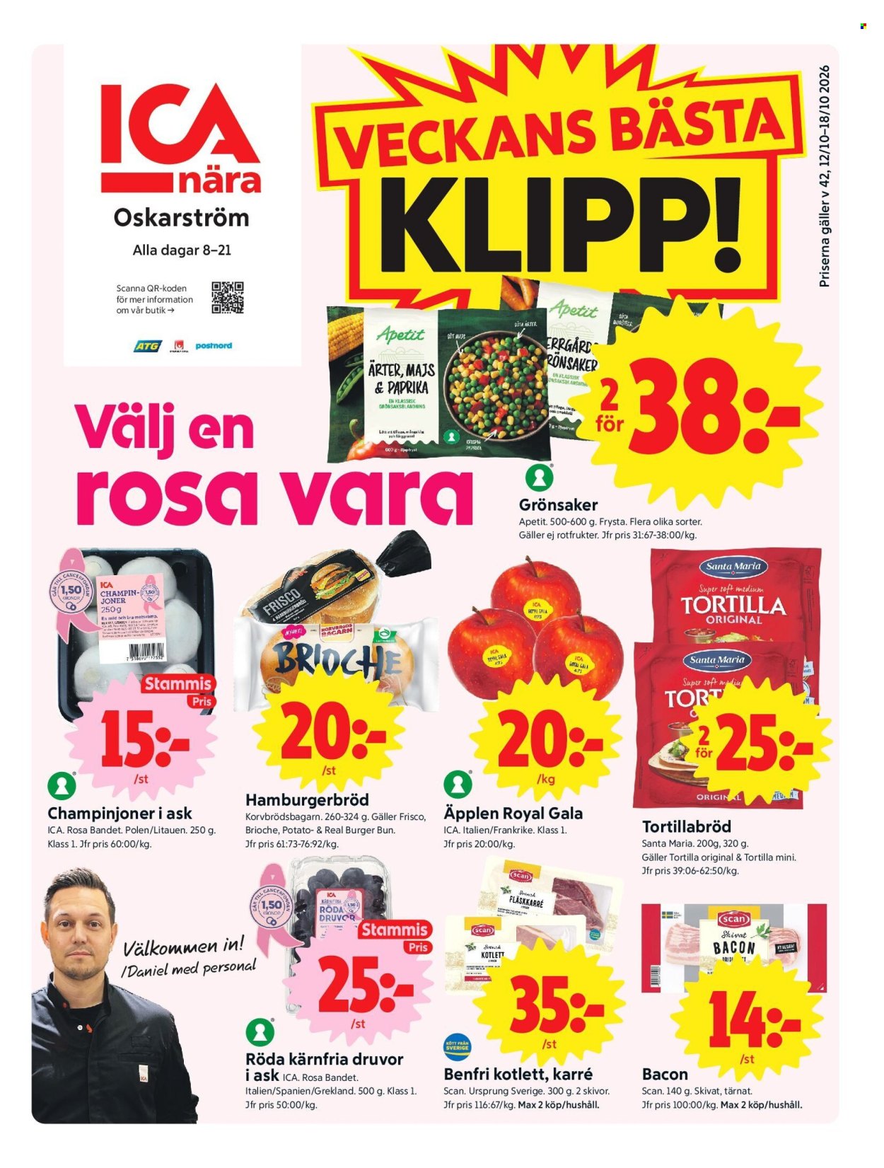 ICA reklamblad - 12/10 2026 - 18/10 2026. Sida 1