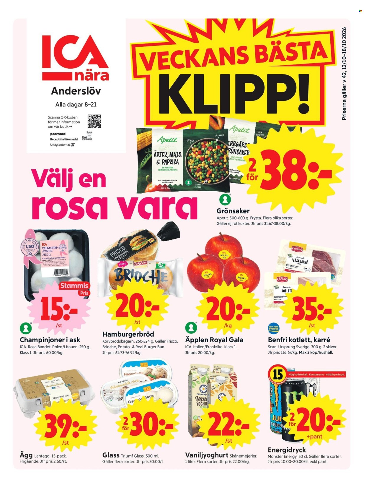ICA reklamblad - 12/10 2026 - 18/10 2026. Sida 1