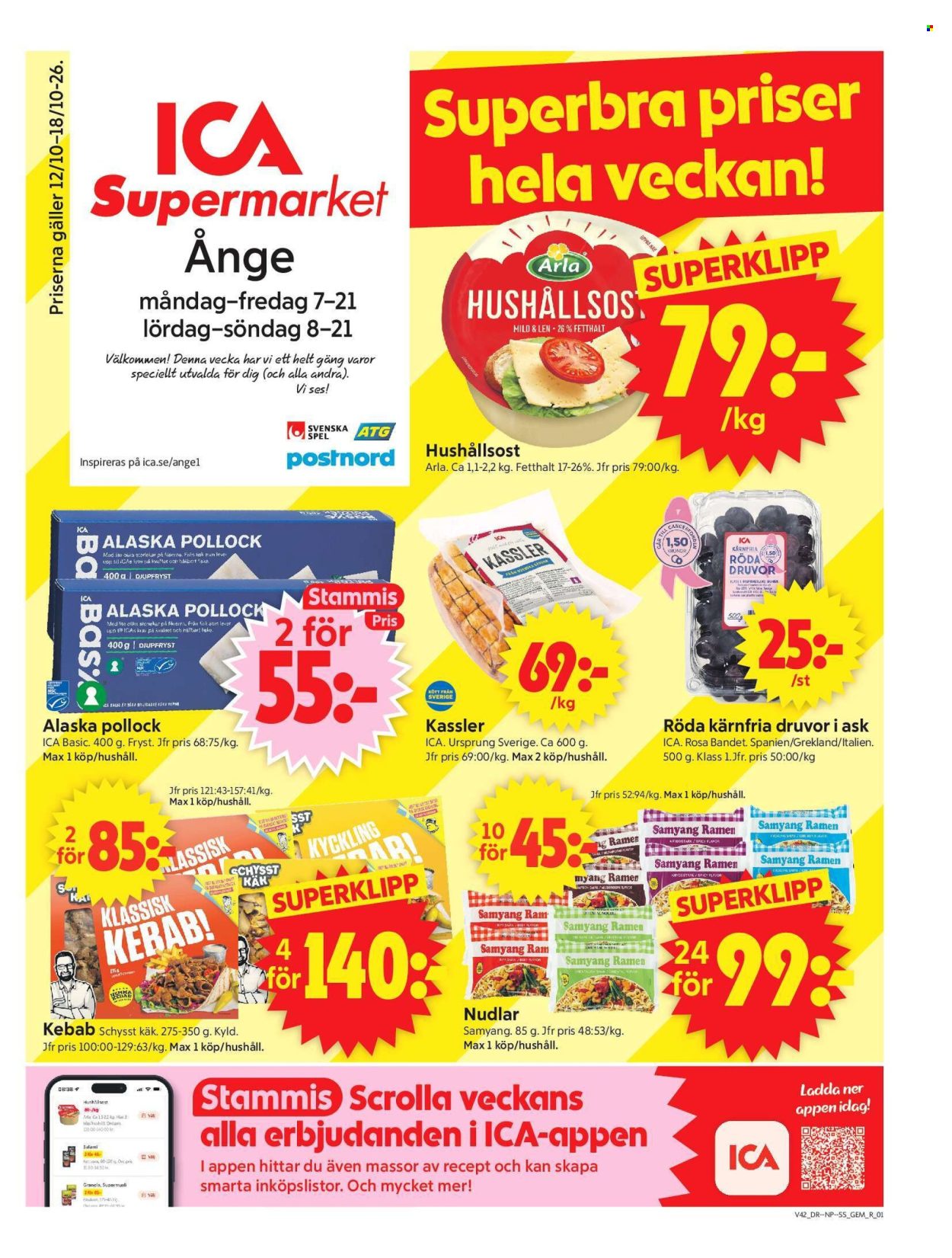 ICA reklamblad - 12/10 2026 - 18/10 2026. Sida 1