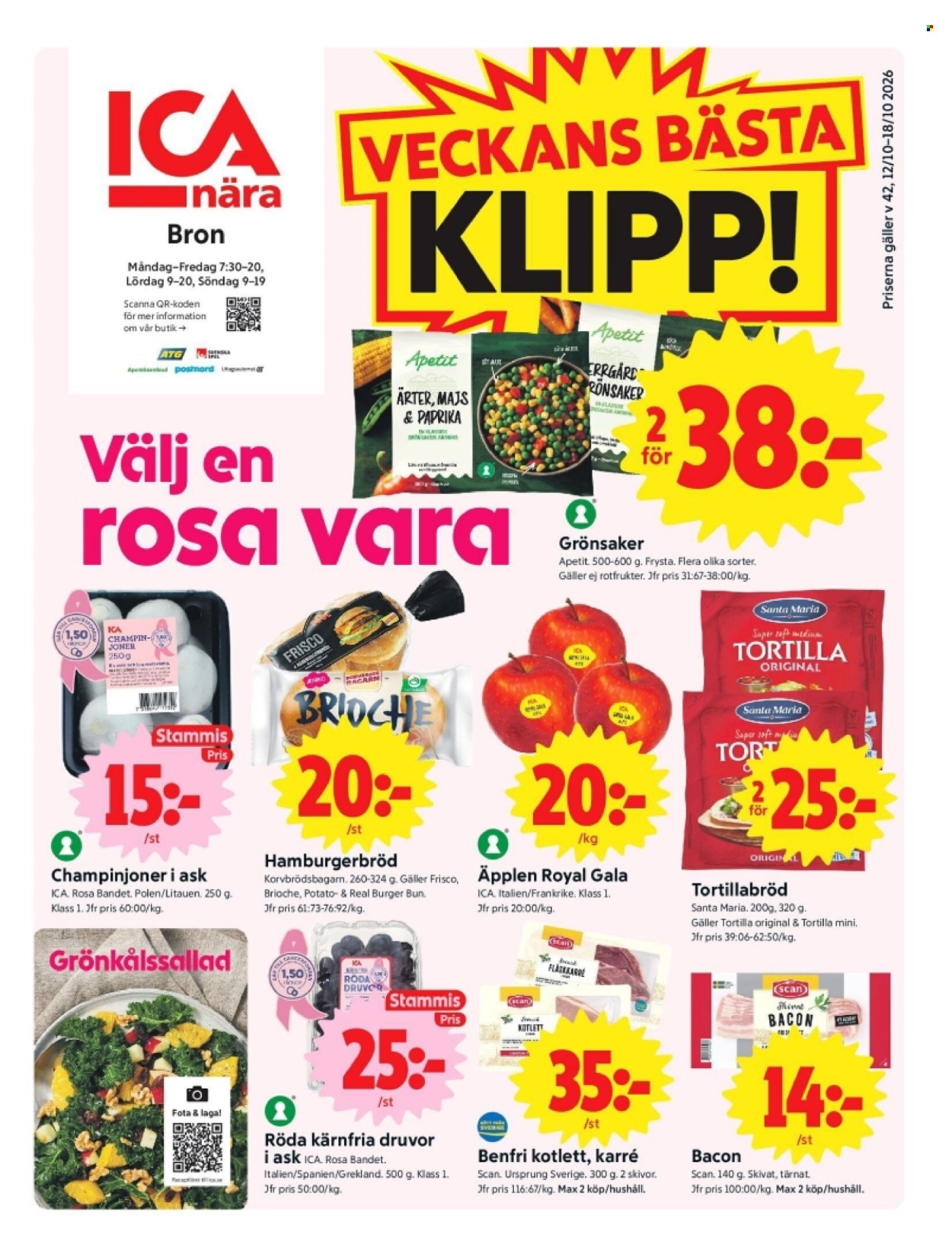 ICA reklamblad - 12/10 2026 - 18/10 2026. Sida 1
