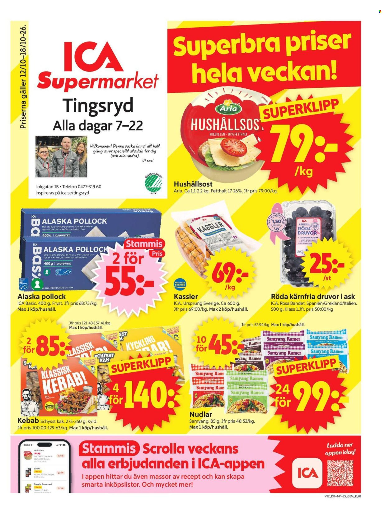 ICA reklamblad - 12/10 2026 - 18/10 2026. Sida 1