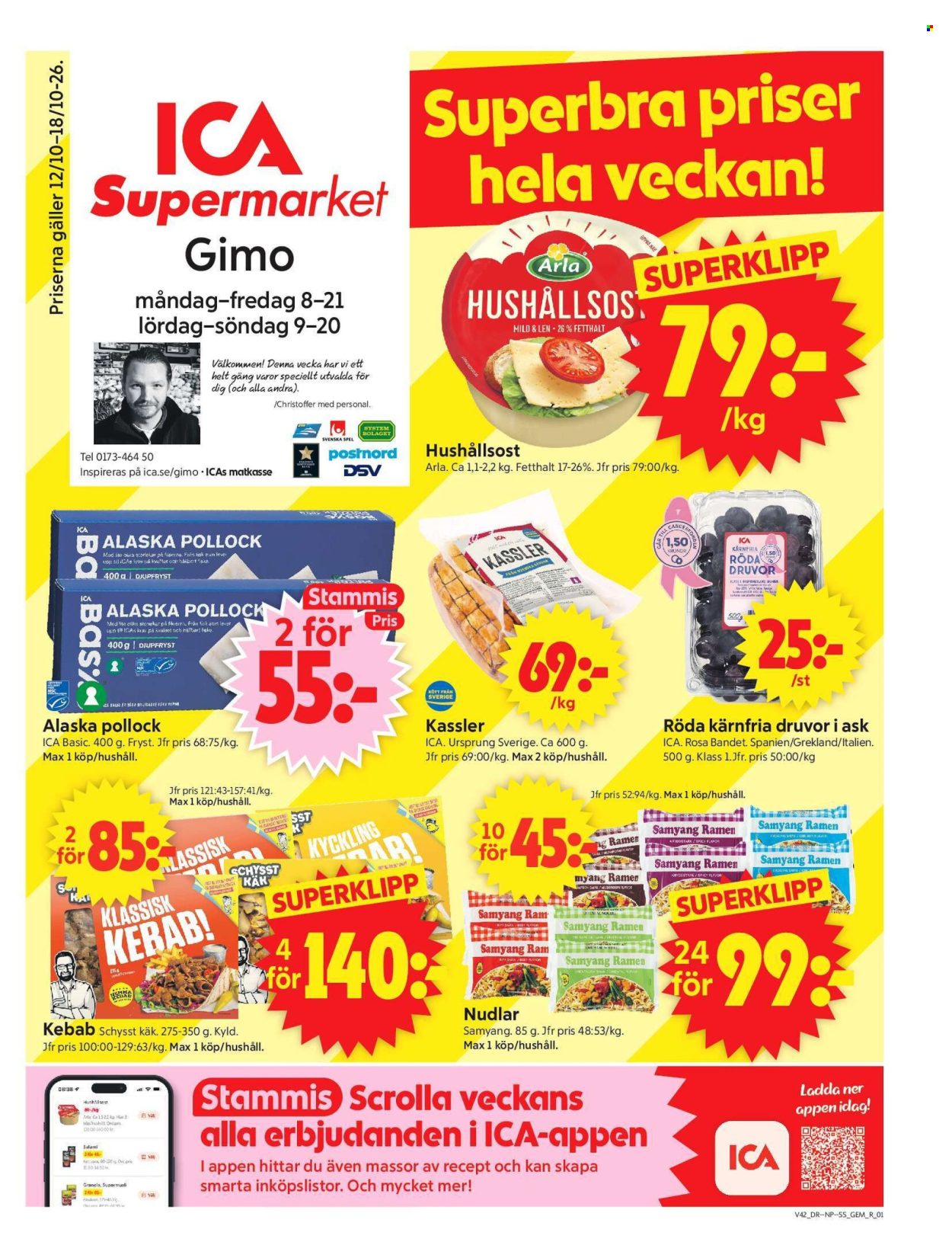 ICA reklamblad - 12/10 2026 - 18/10 2026. Sida 1