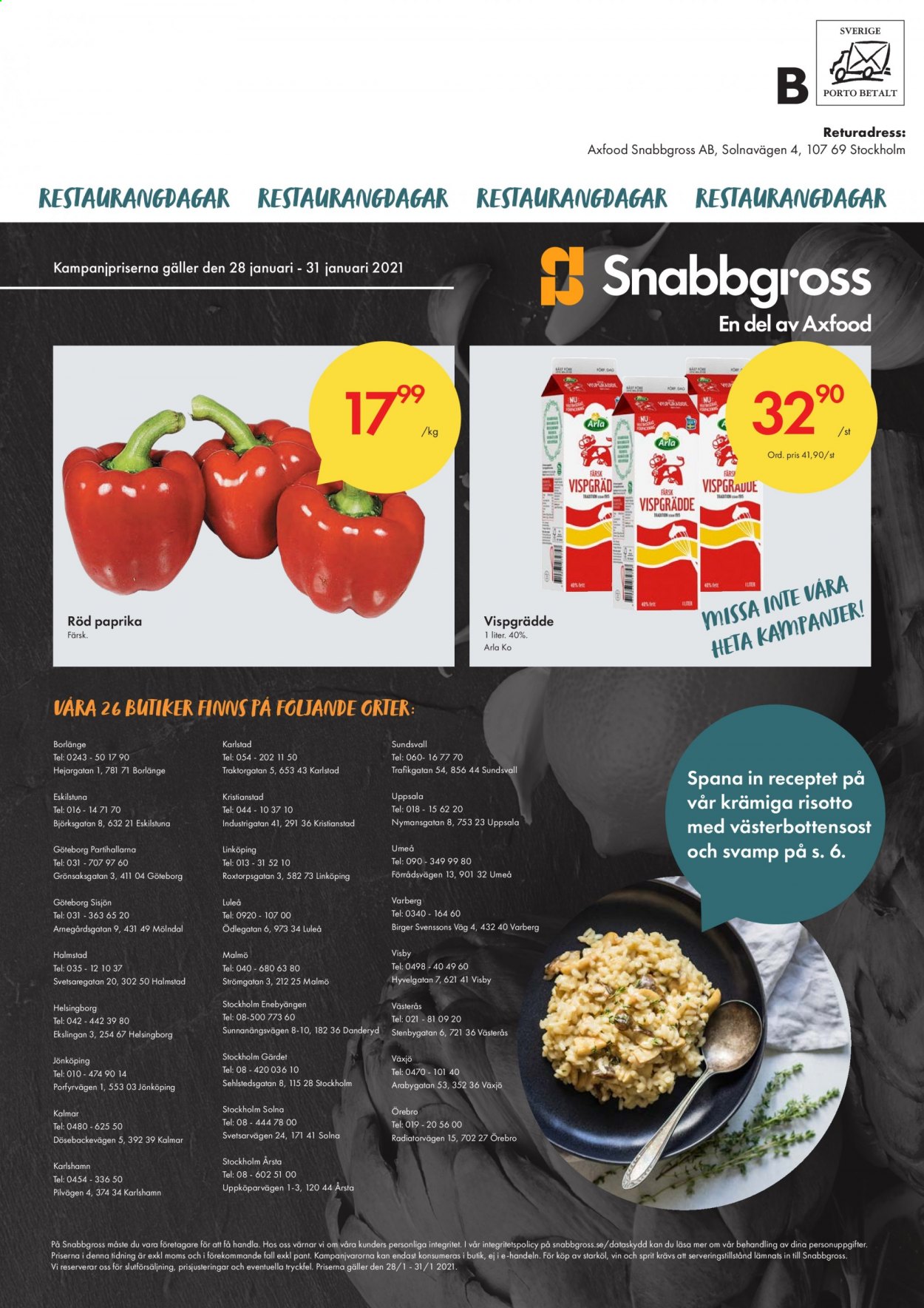 Axfood Snabbgross reklamblad - 28/1 2021 - 31/1 2021.
