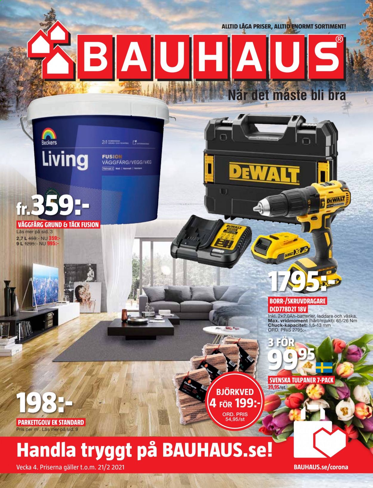Bauhaus reklamblad - 25/1 2021 - 21/2 2021.