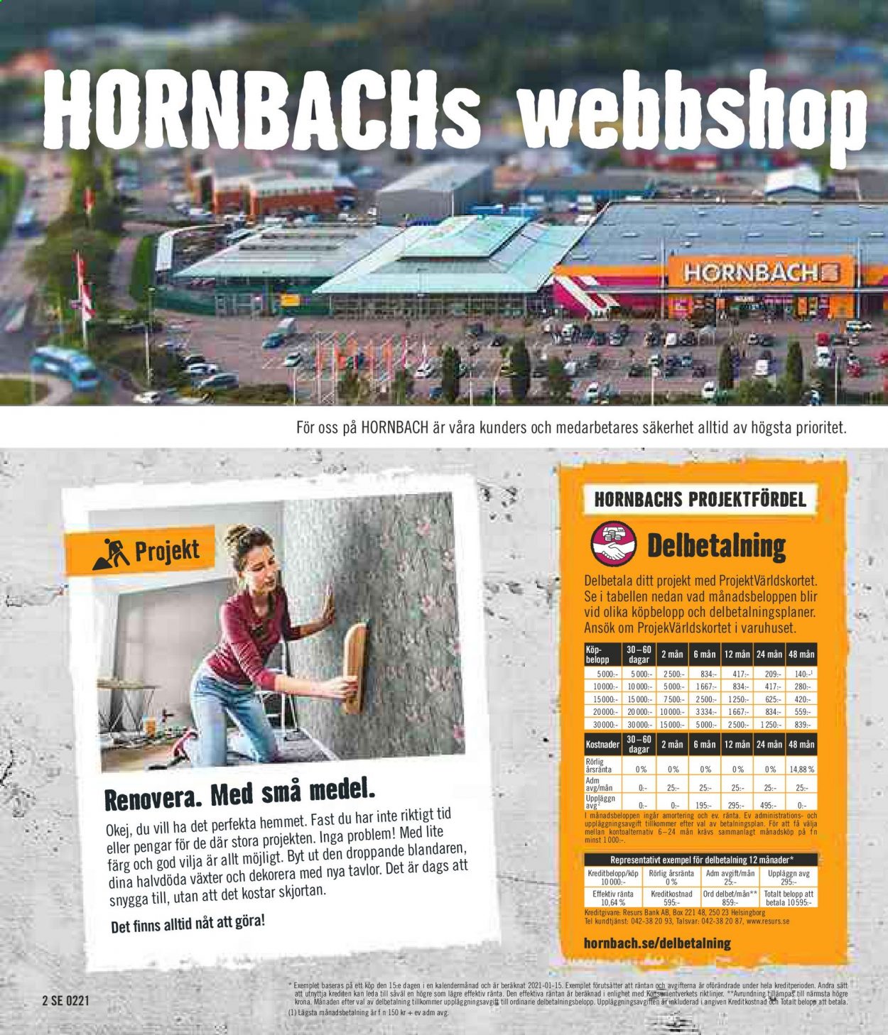 Hornbach reklamblad - 5/2 2021 - 25/2 2021.