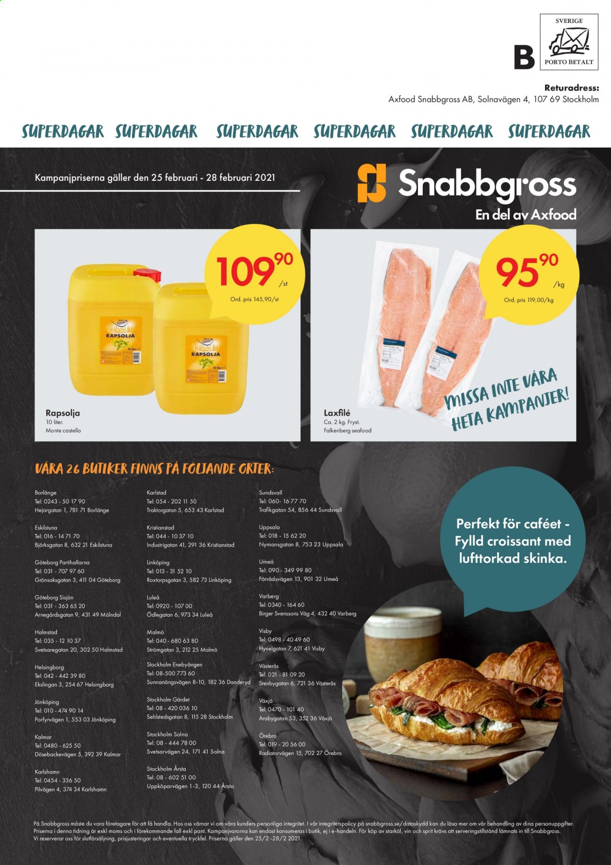 Axfood Snabbgross reklamblad - 25/2 2021 - 28/2 2021.