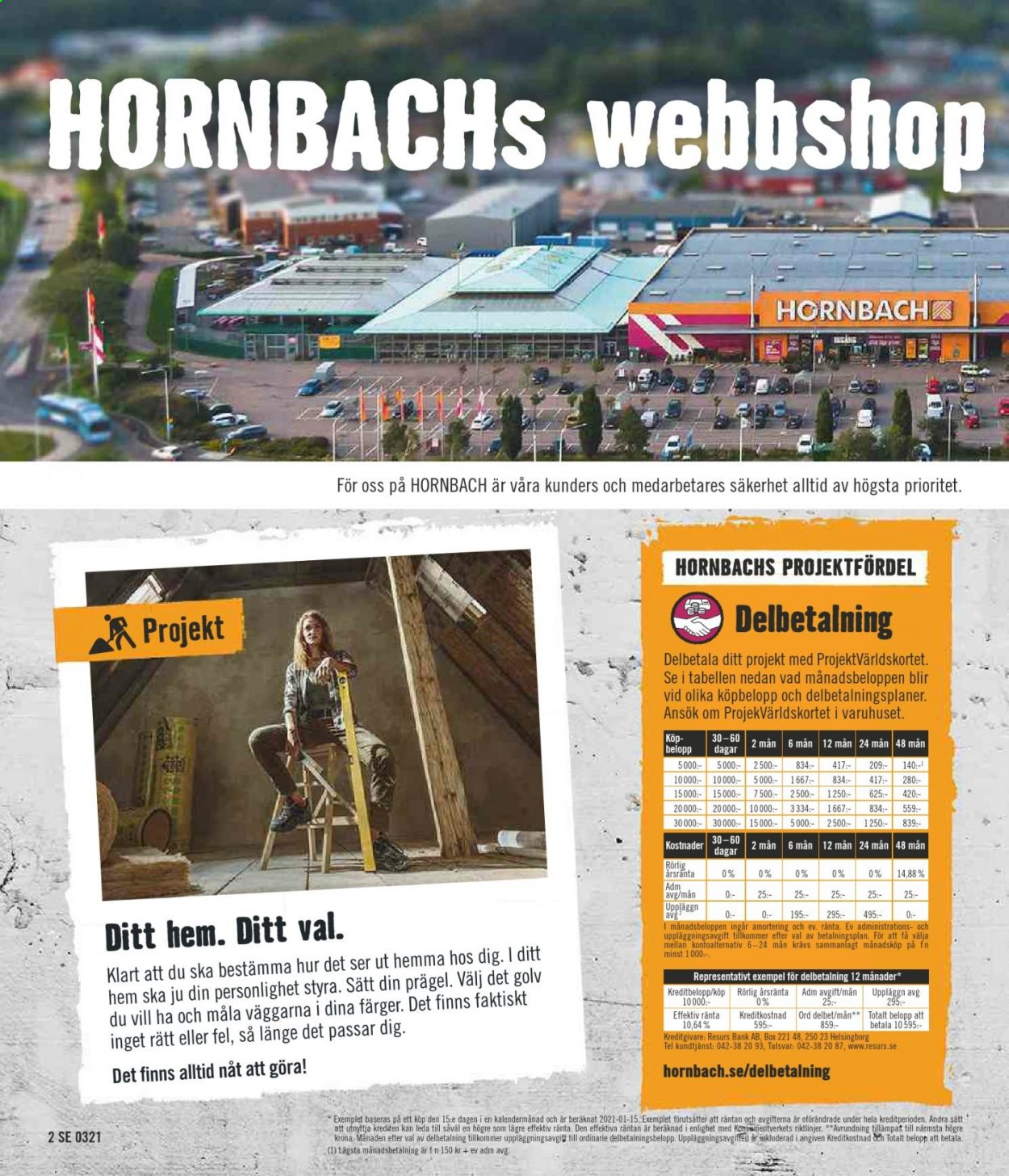 Hornbach reklamblad - 1/3 2021 - 25/3 2021.