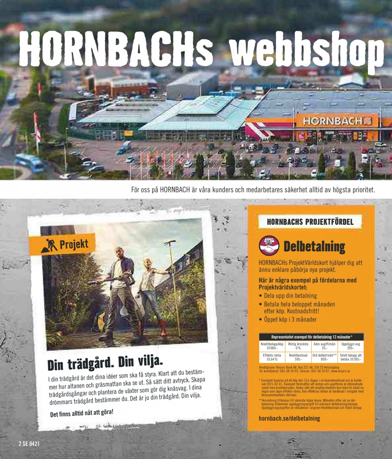 Hornbach reklamblad - 1/4 2021 - 22/4 2021.