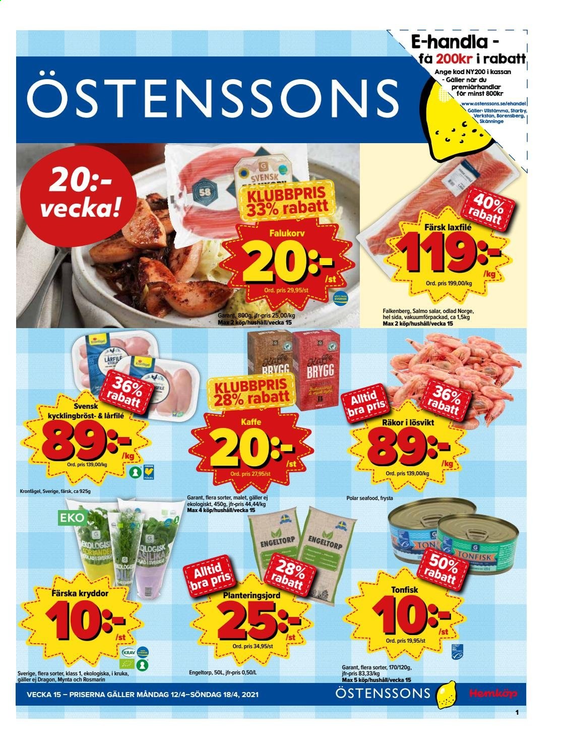 Östenssons reklamblad - 12/4 2021 - 18/4 2021.