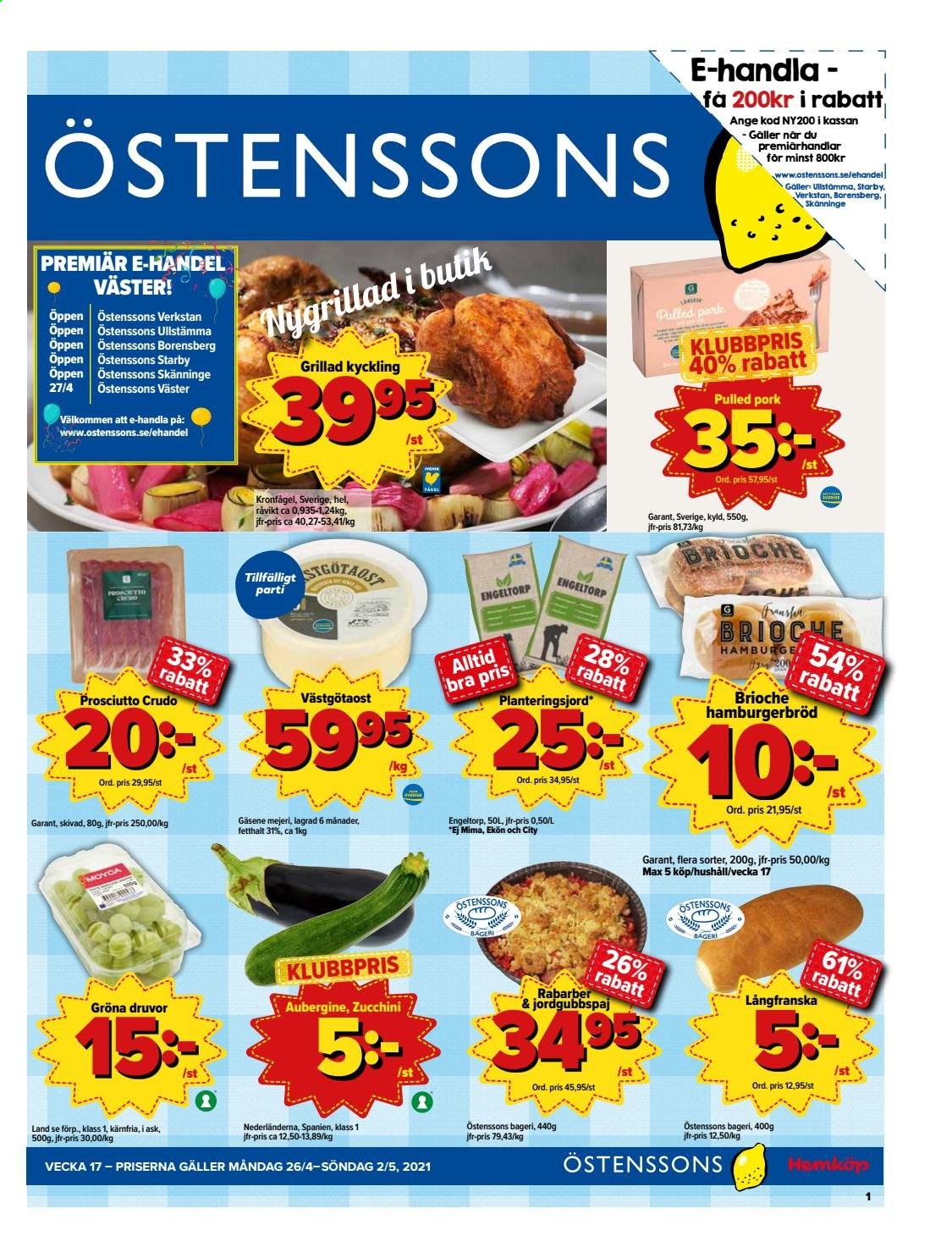 Östenssons reklamblad - 26/4 2021 - 2/5 2021.