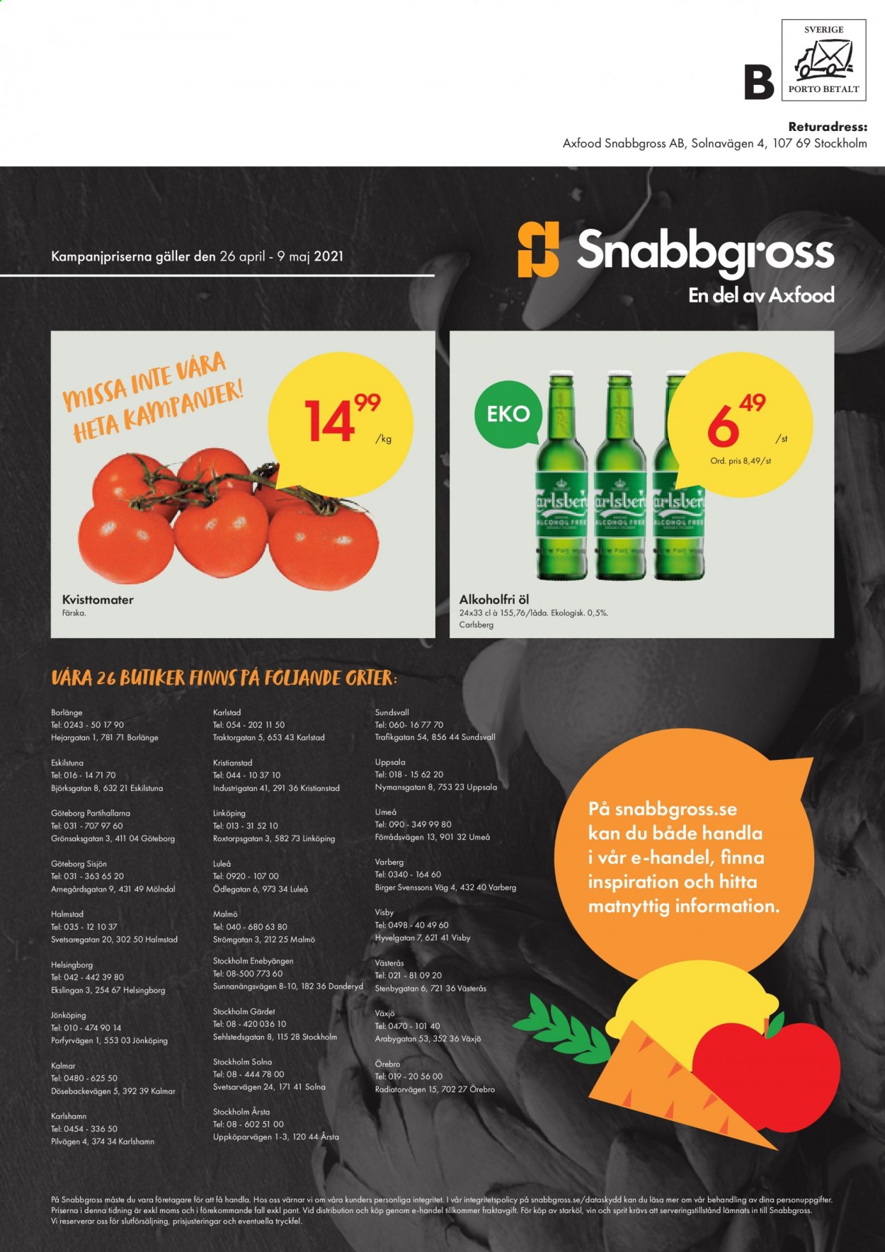 Axfood Snabbgross reklamblad - 26/4 2021 - 9/5 2021.