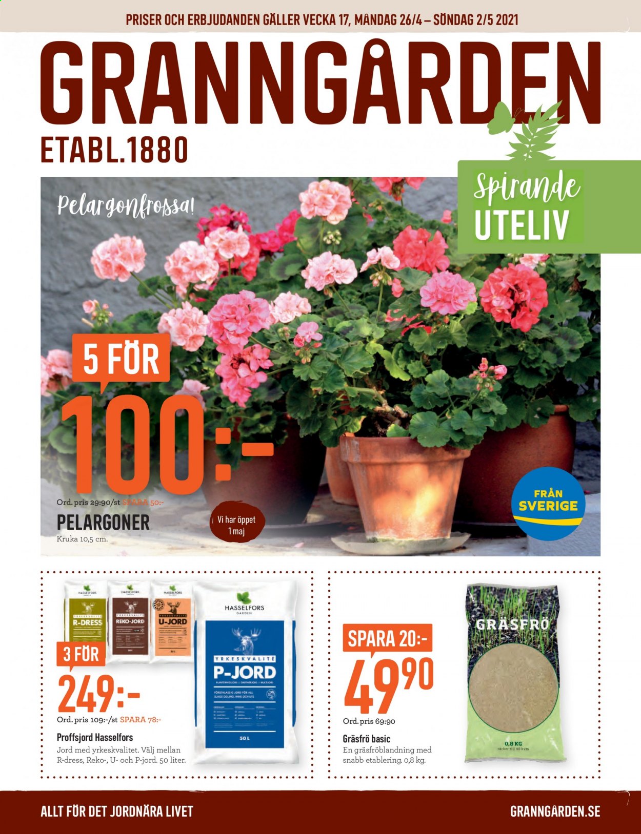 Granngården reklamblad - 26/4 2021 - 2/5 2021.