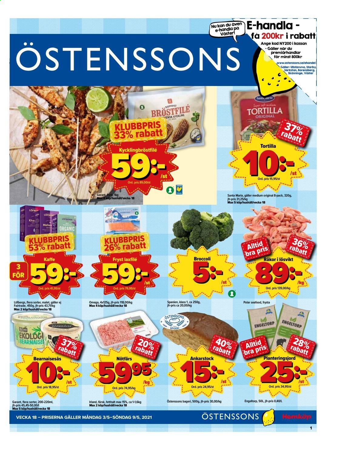 Östenssons reklamblad - 3/5 2021 - 9/5 2021.