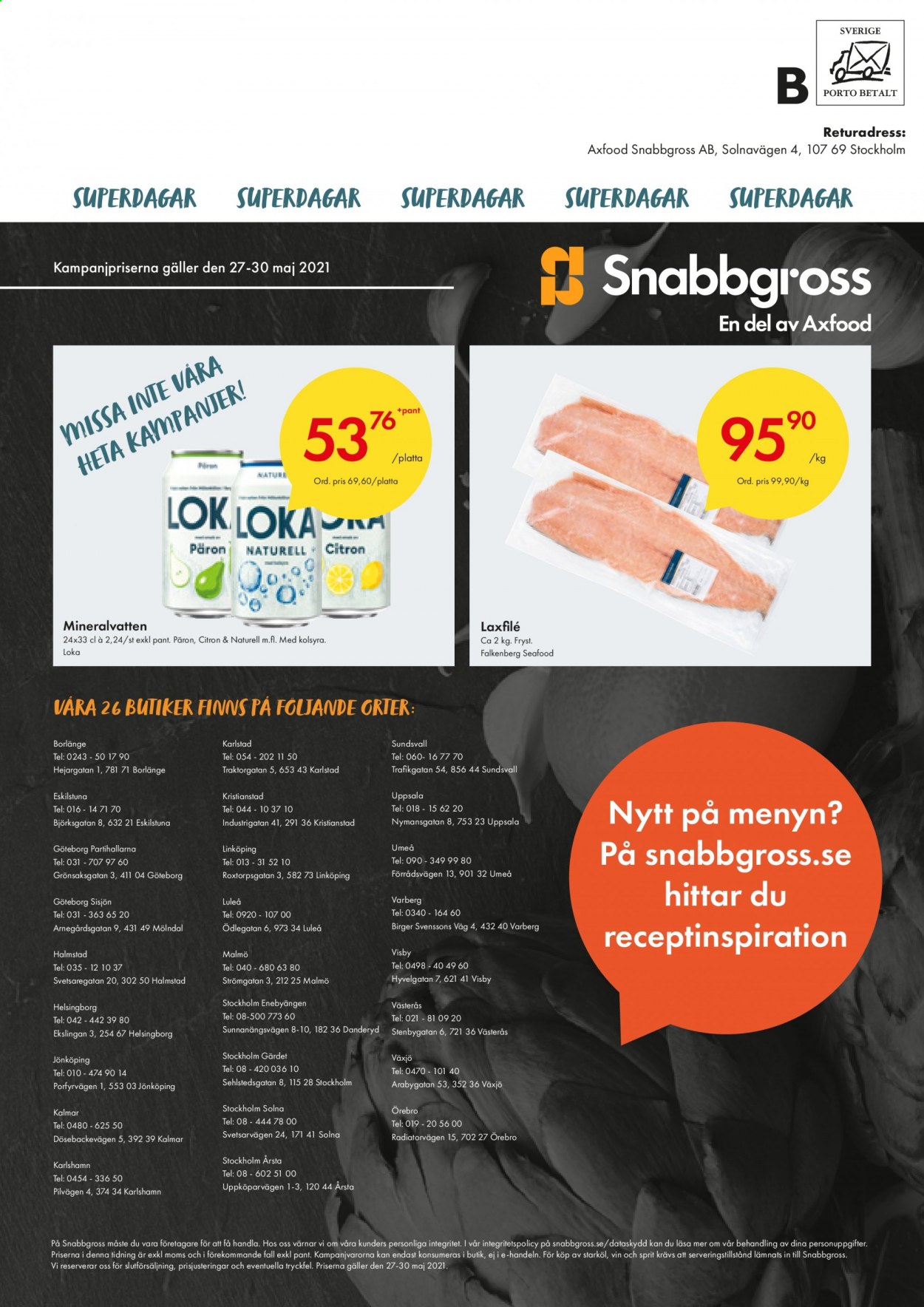 Axfood Snabbgross reklamblad - 27/5 2021 - 30/5 2021.