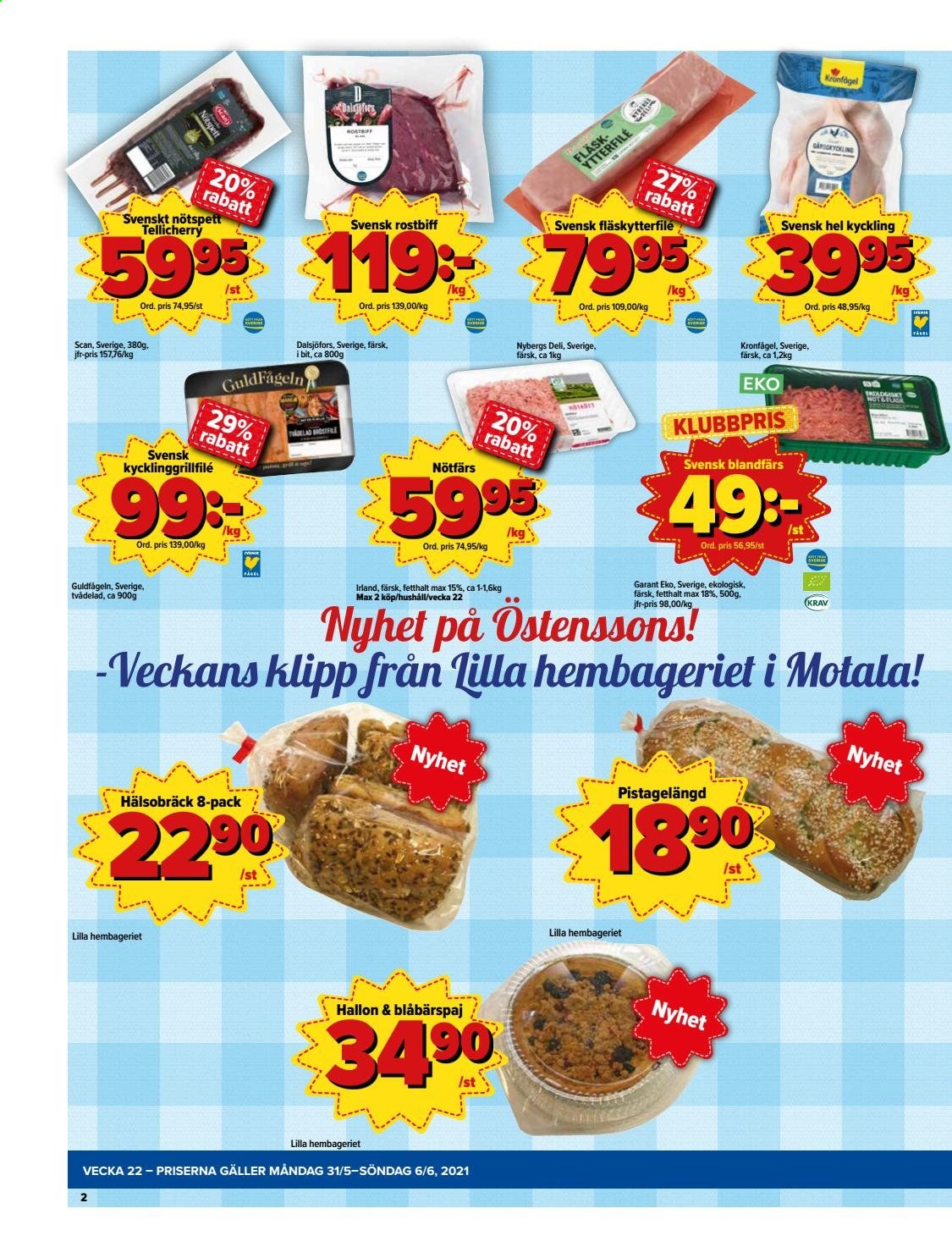Östenssons reklamblad - 31/5 2021 - 6/6 2021.