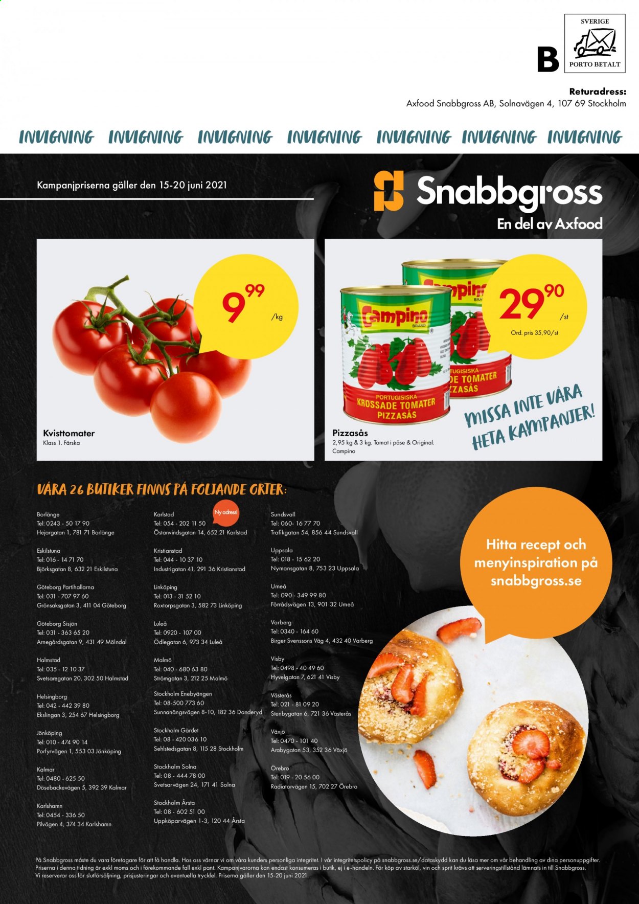 Axfood Snabbgross reklamblad - 15/5 2021 - 20/6 2021.