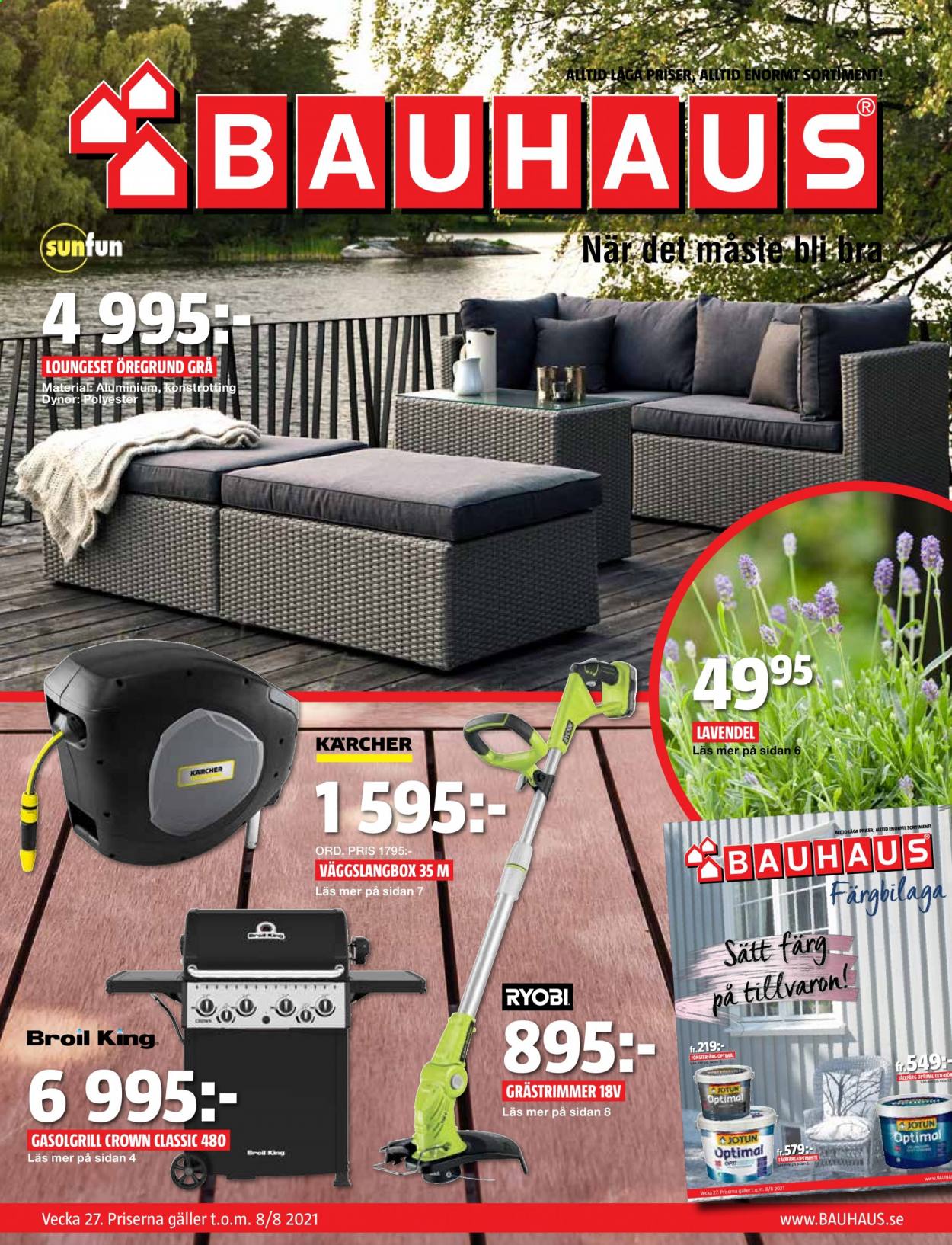 Bauhaus reklamblad - 5/7 2021 - 8/8 2021.